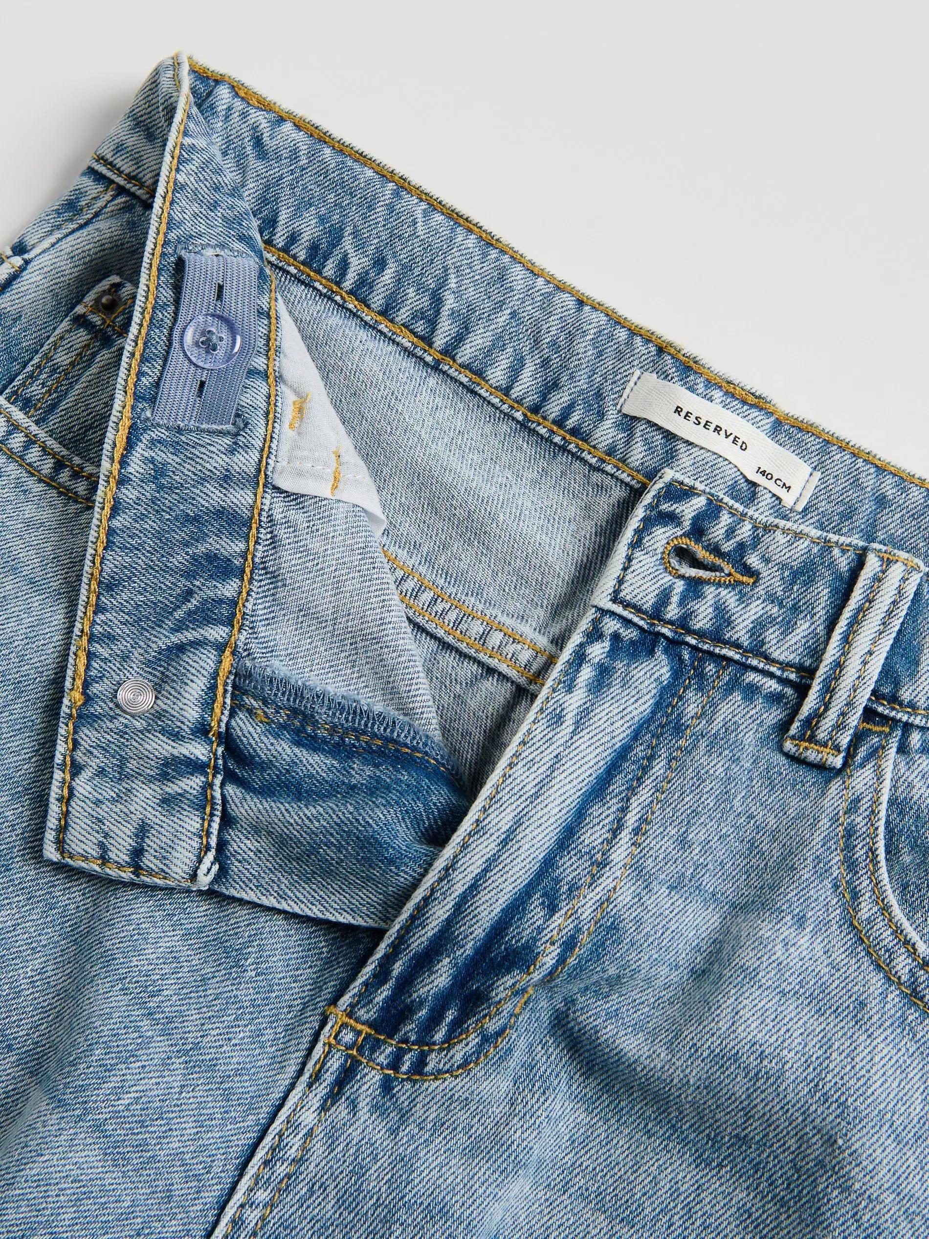 Blue Straight Jeans, Blue, medium