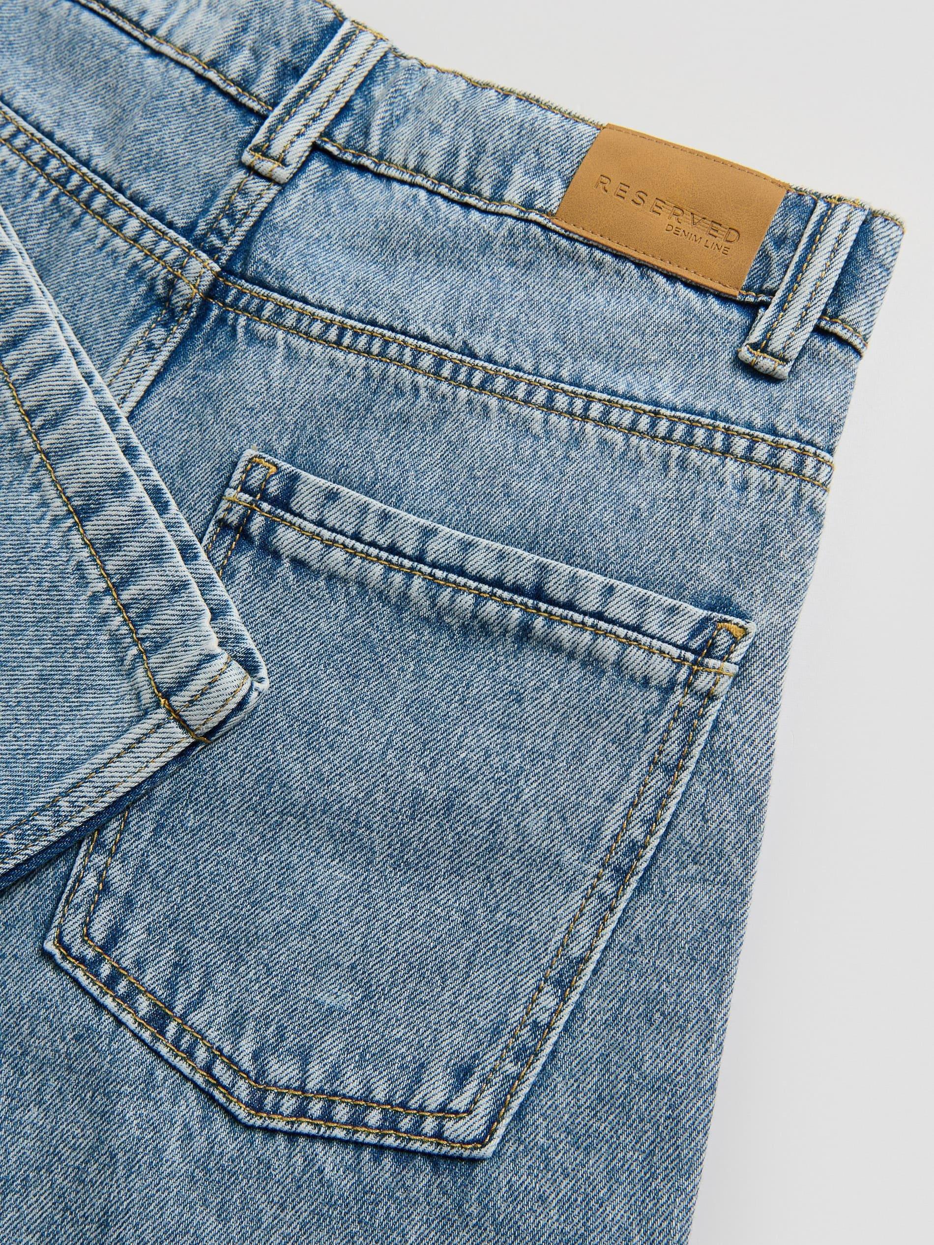 Blue Straight Jeans, Blue, medium