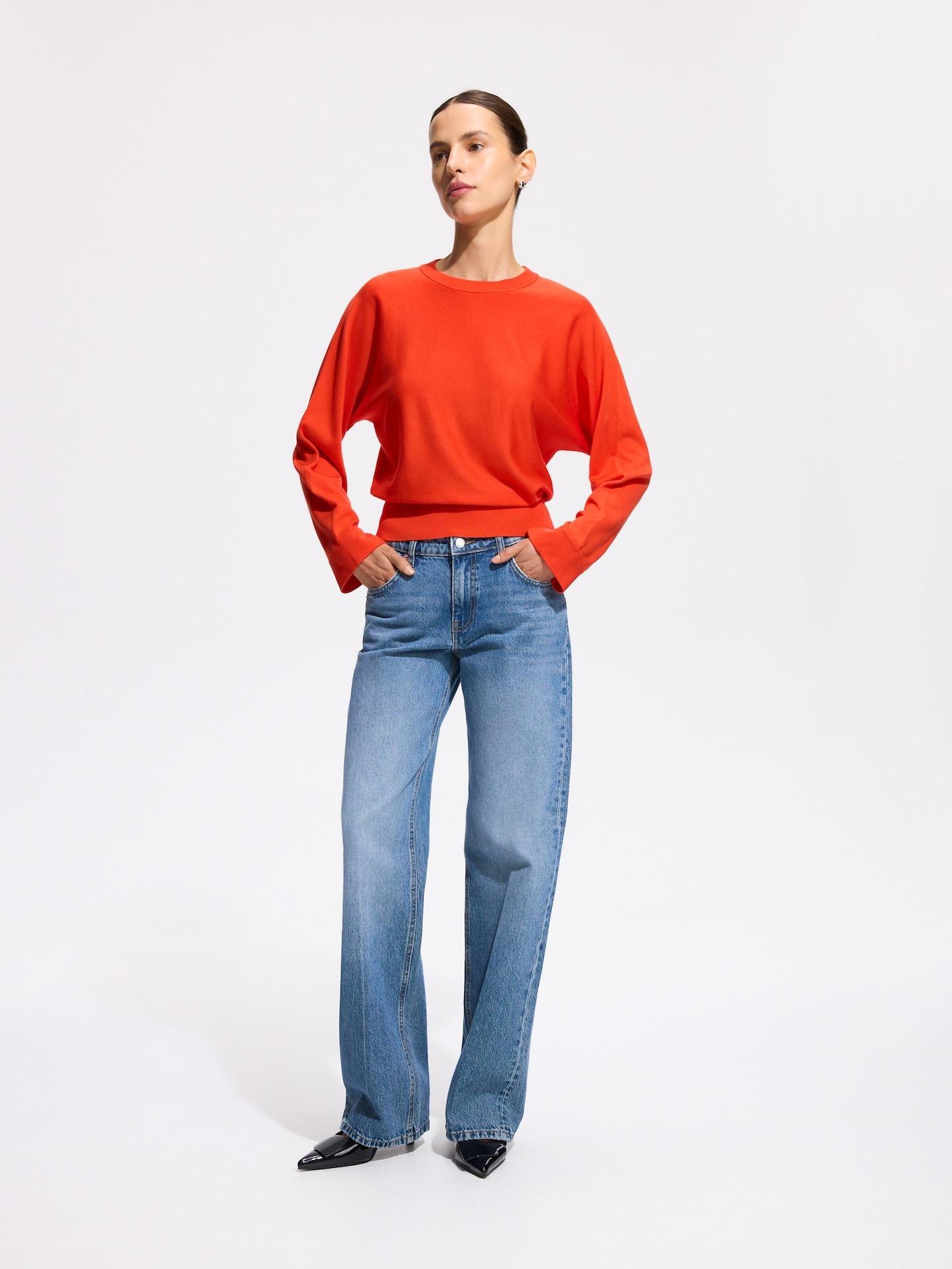 Blue Jeans Straight Jeans, Blue, medium