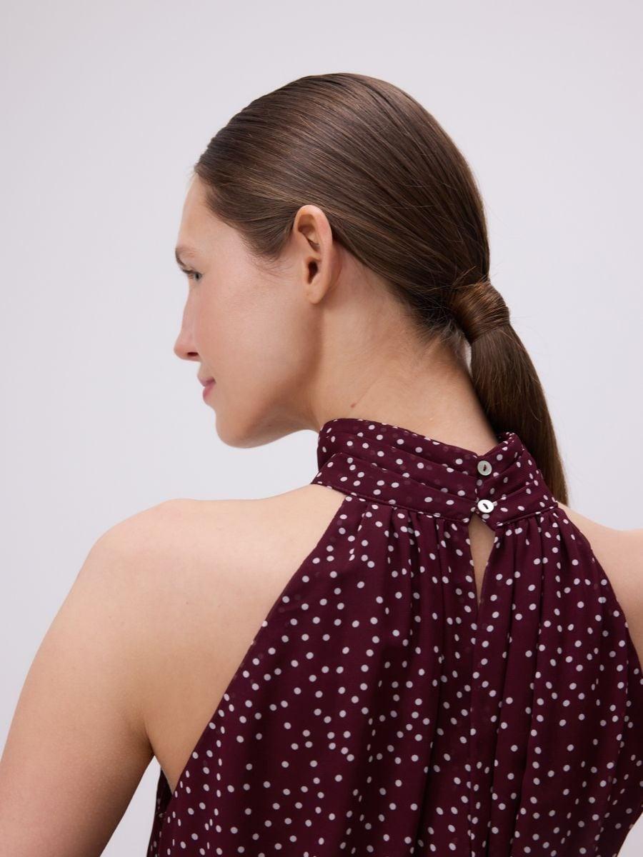Multicolour Dress With Halter Neckline, , large image number 1