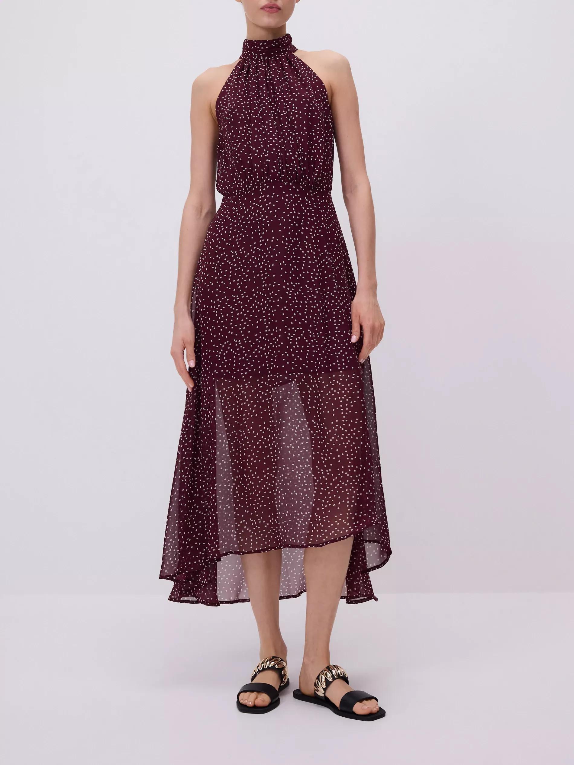 Multicolour Dress With Halter Neckline, , large image number 2