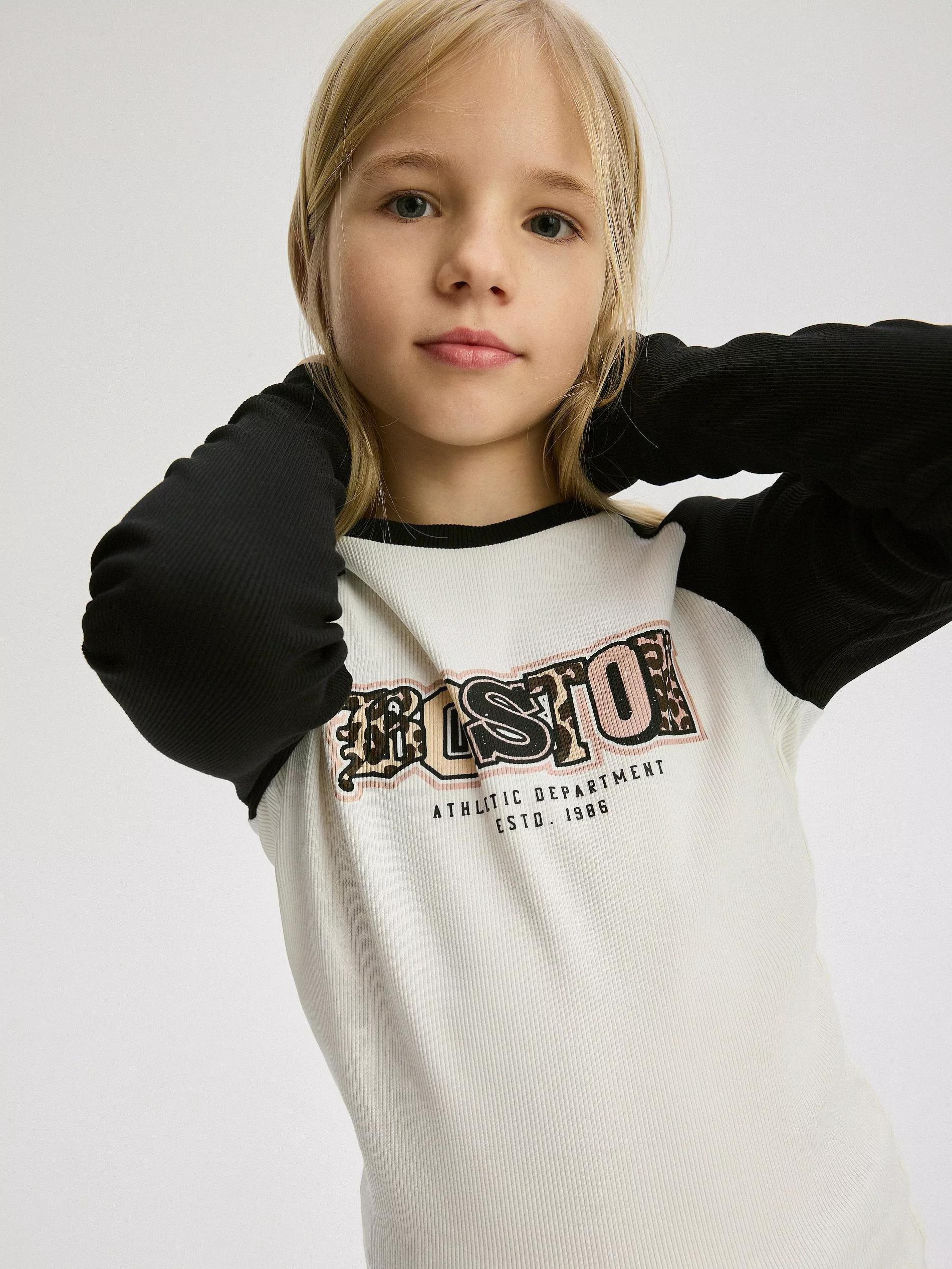 Black T-Shirt, Kids Girl, , large image number 0