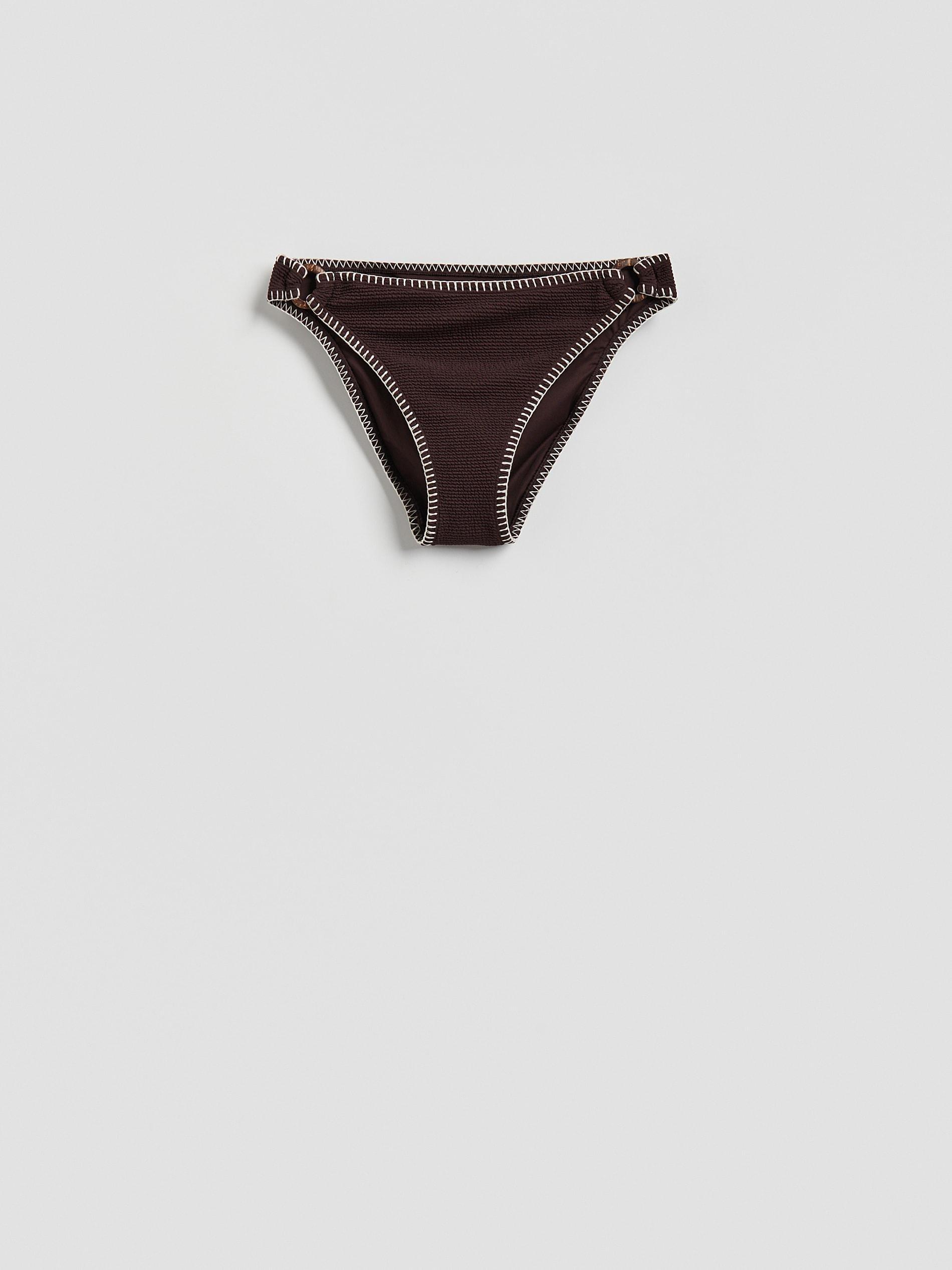 Brown Bikini Bottom, Brown, large image number 3