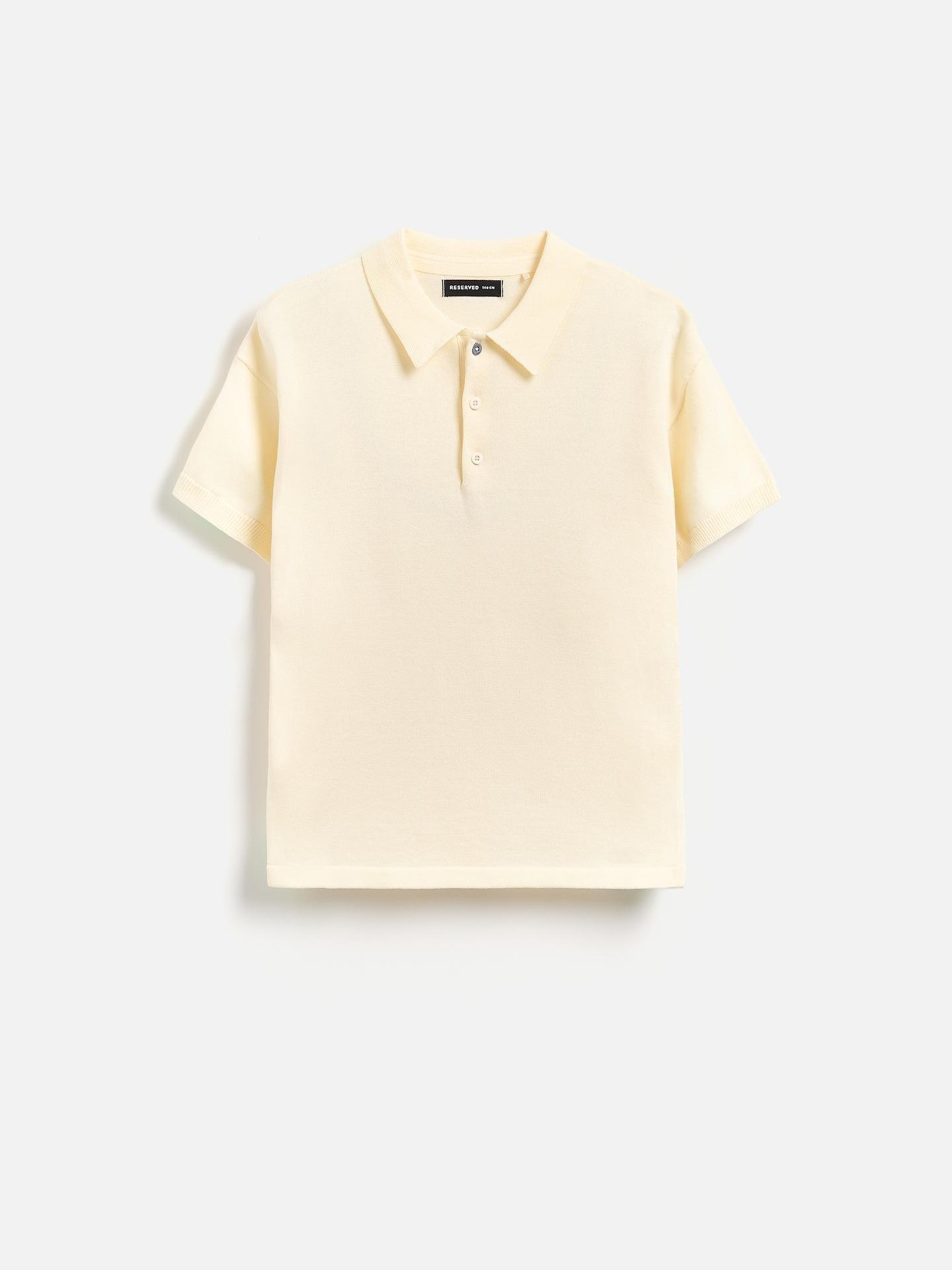 Cream Polo Jumper, Ivory, medium