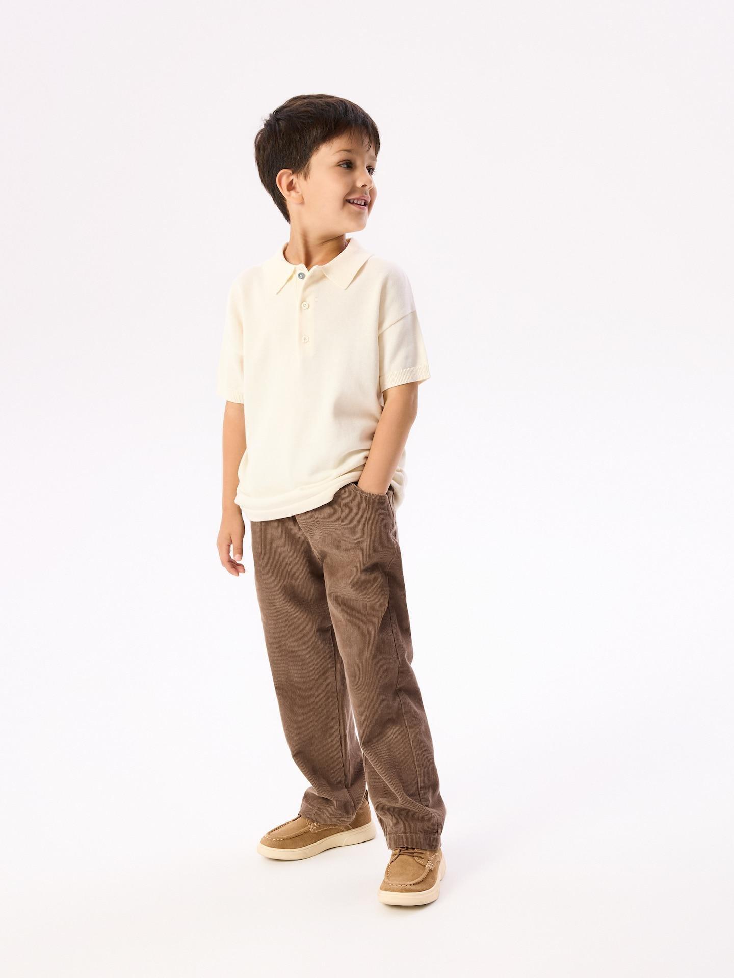 Cream Polo Jumper, Ivory, large image number 3