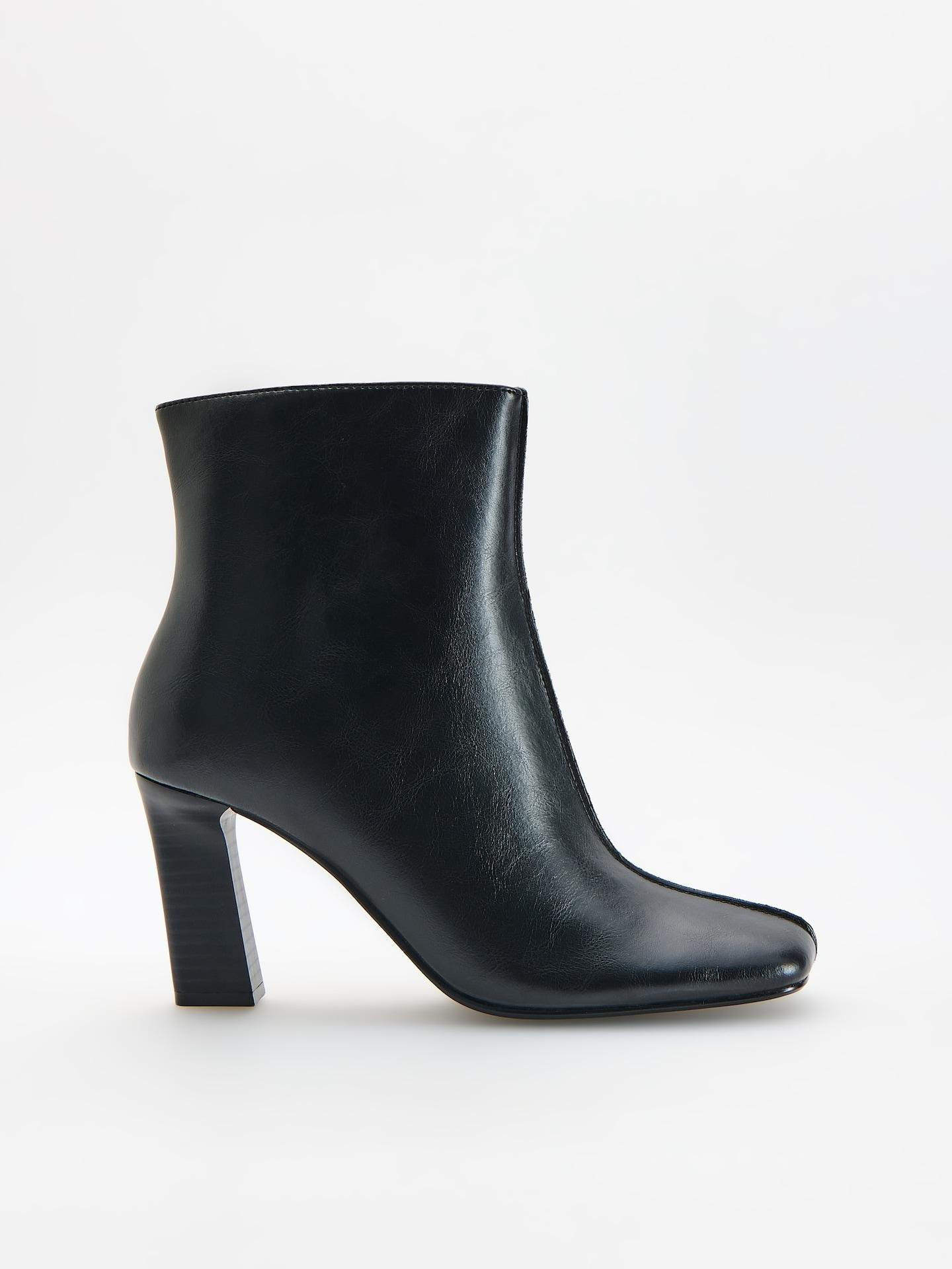 LADIES` ANKLE BOO TS BLACK, Black, medium