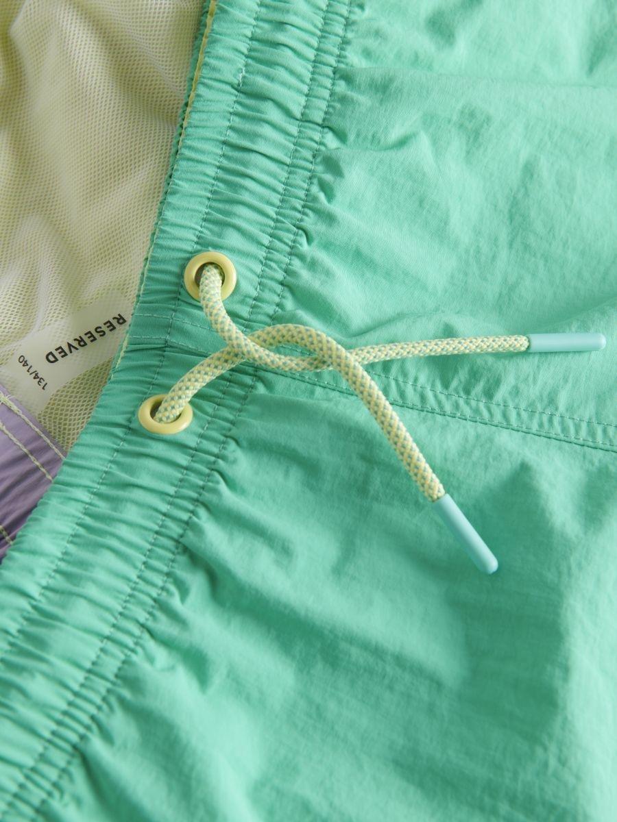 Turquoise Swimming Shorts Print, , large image number 2
