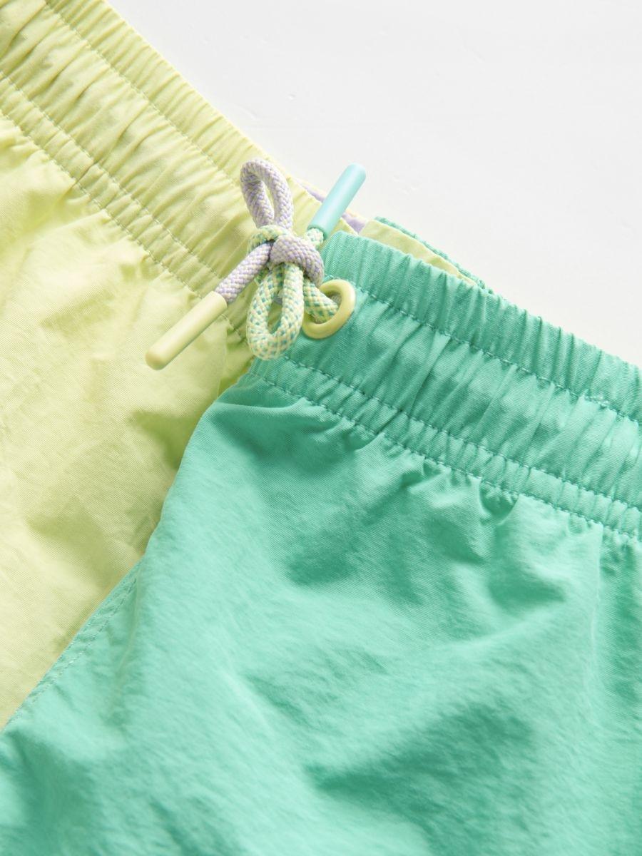 Turquoise Swimming Shorts Print, , large image number 4