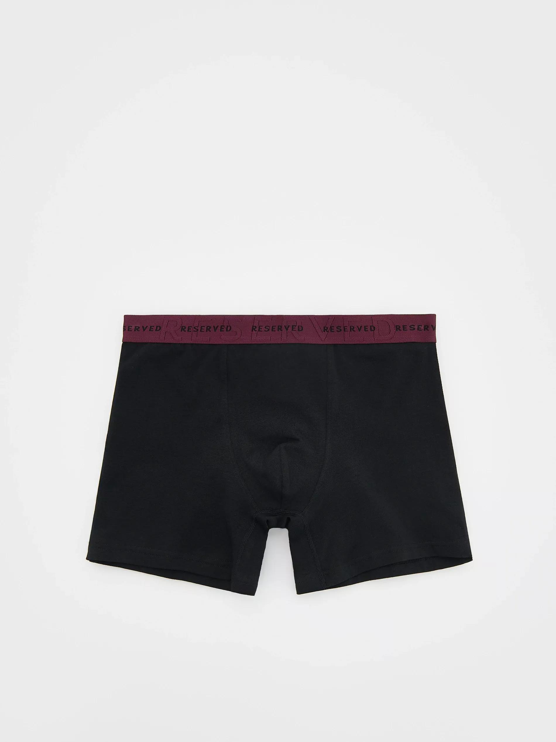 Black Set Of 5 Pairs Of Long Boxers, , large image number 3