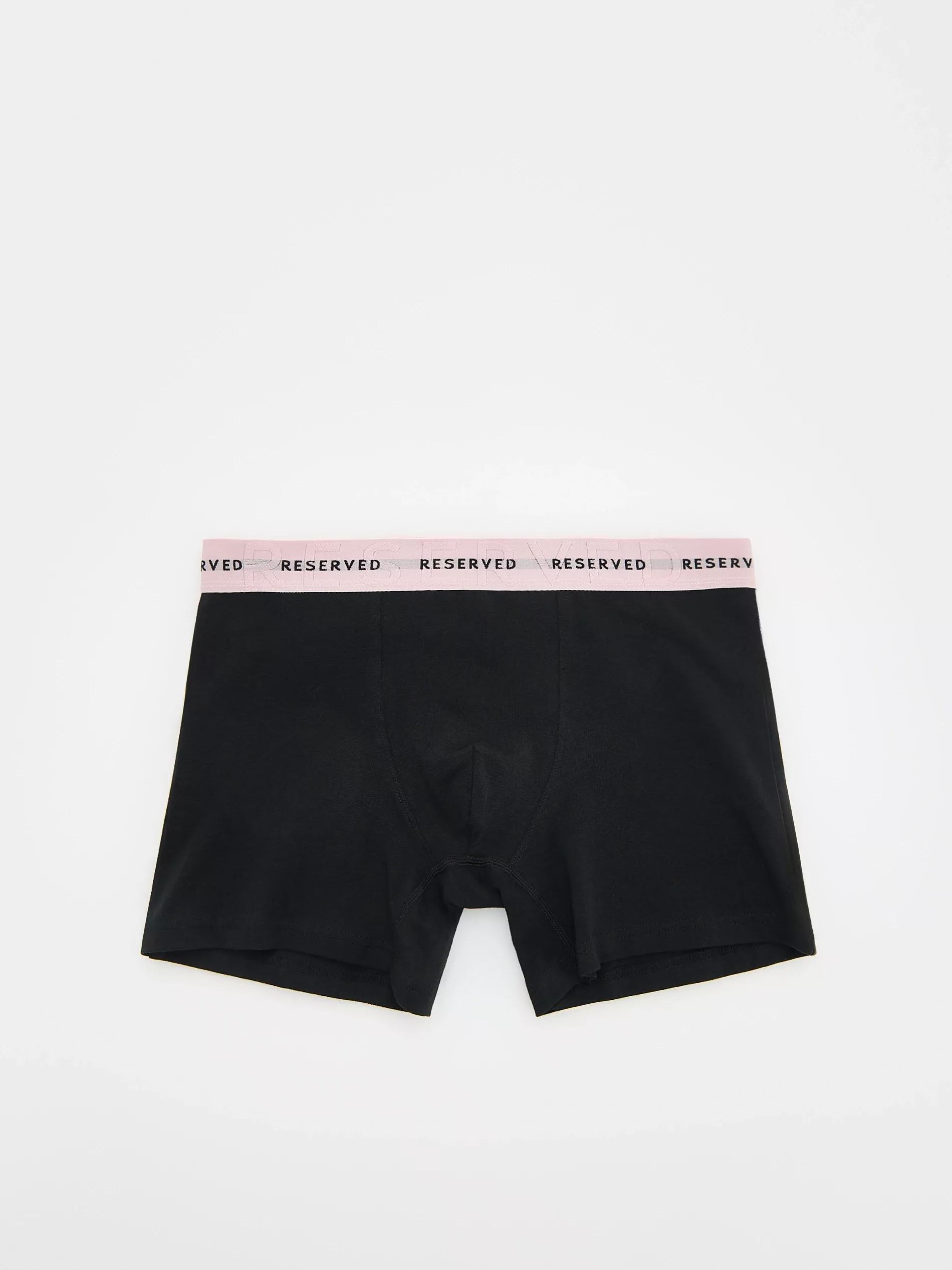 Black Set Of 5 Pairs Of Long Boxers, , large image number 4