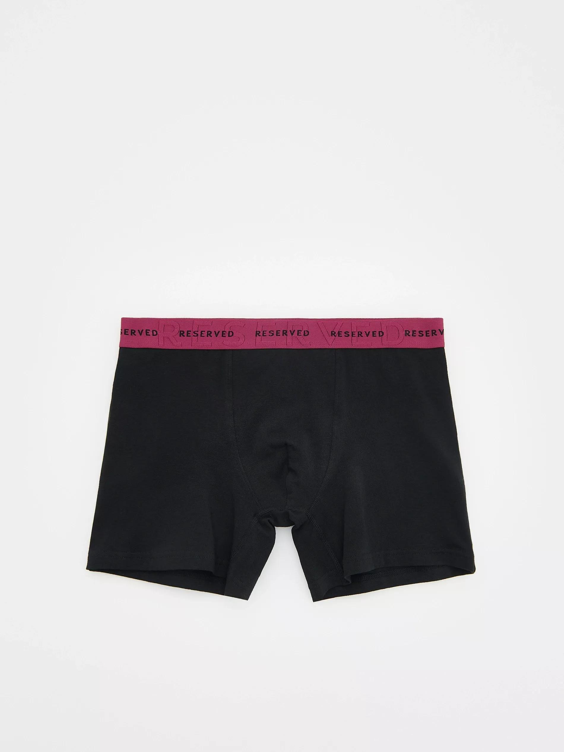 Black Set Of 5 Pairs Of Long Boxers, , large image number 5