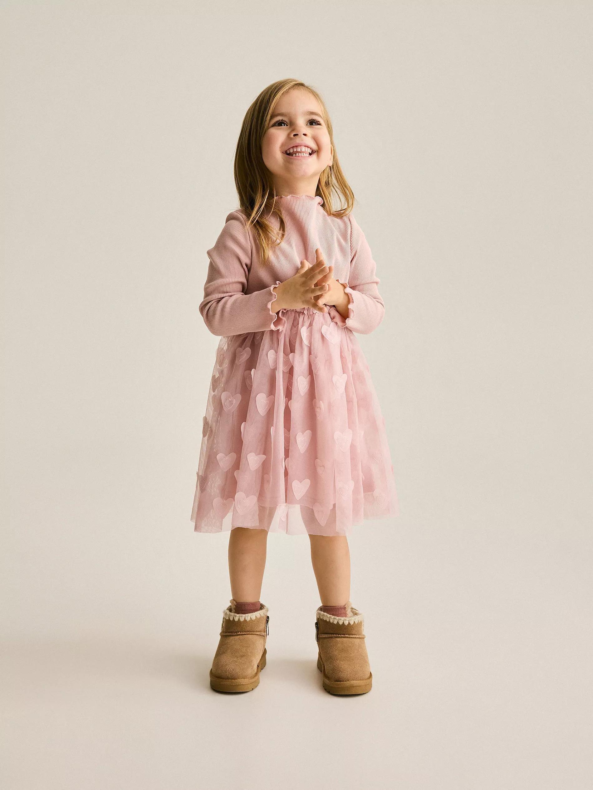 DUSTY ROSE Tulle dress, Pink, large image number 1