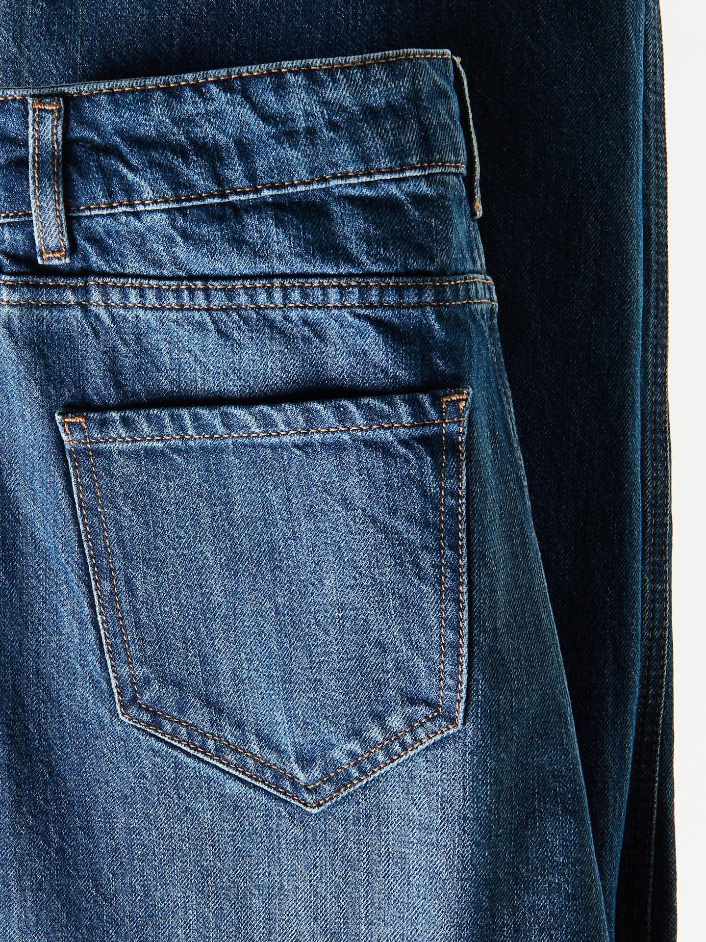 Blue Culotte Jeans, Navy, medium