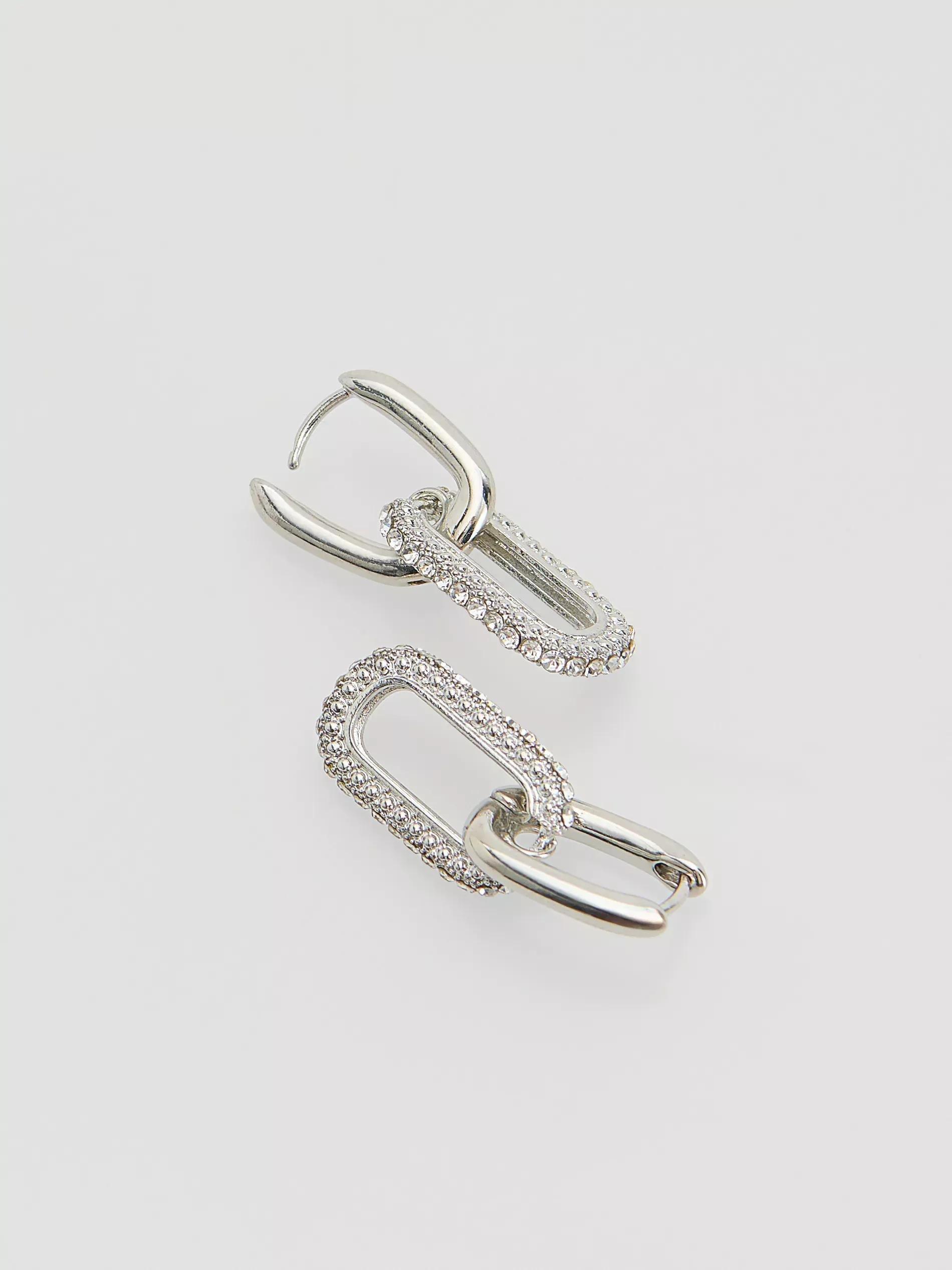 Silver Earrings, Silver, large image number 1