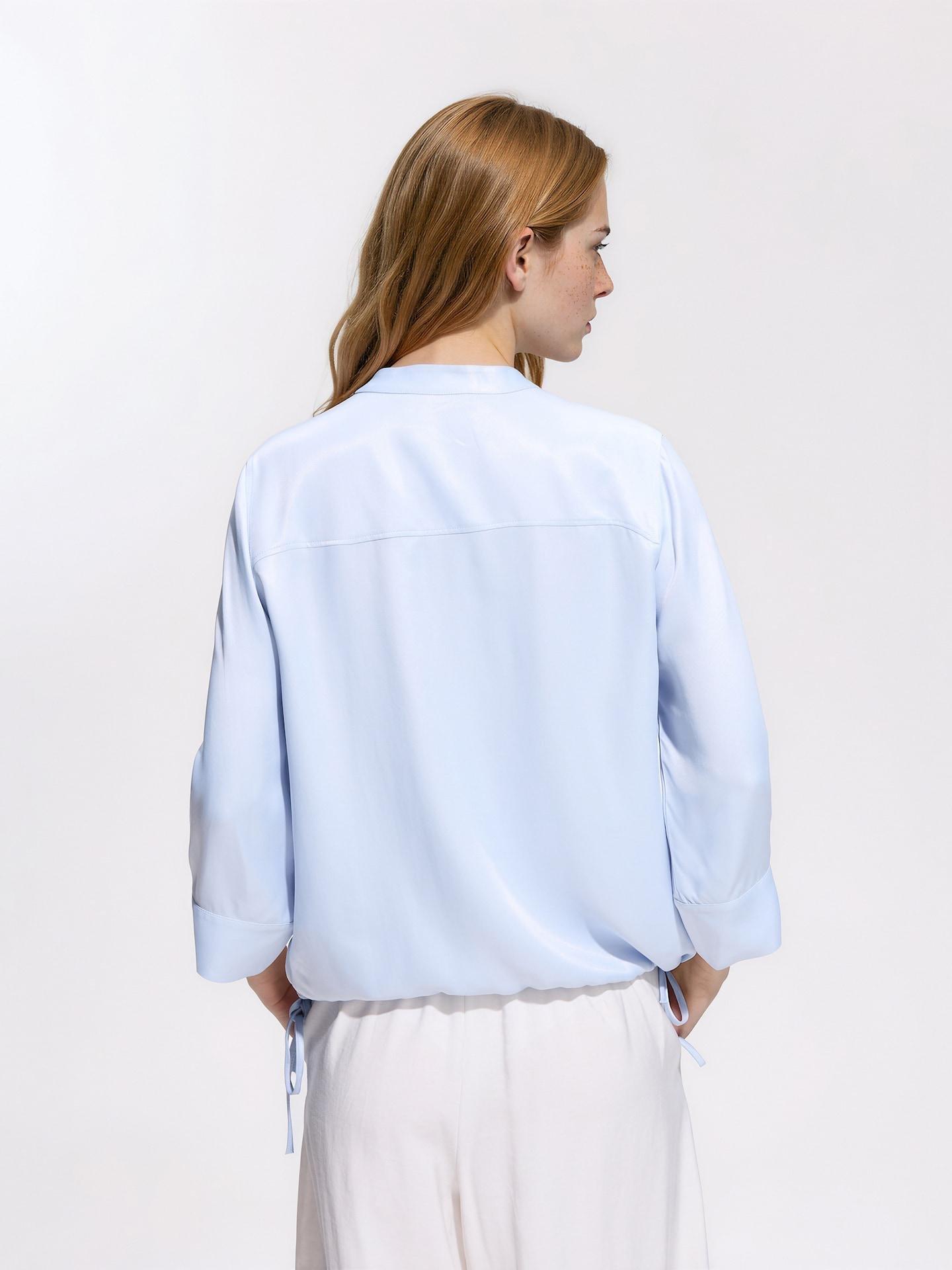 Blue Viscose Shirt, Blue, large image number 2