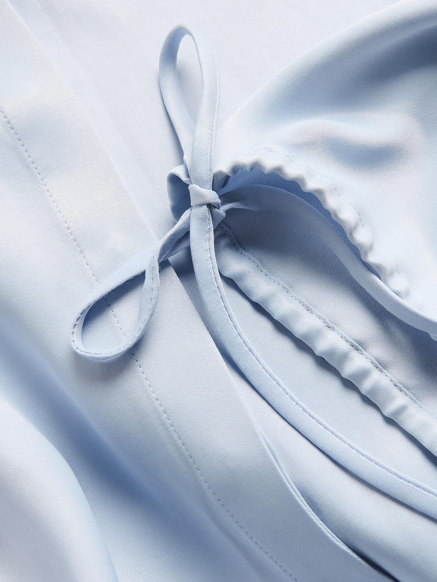 Blue Viscose Shirt, Blue, large image number 4