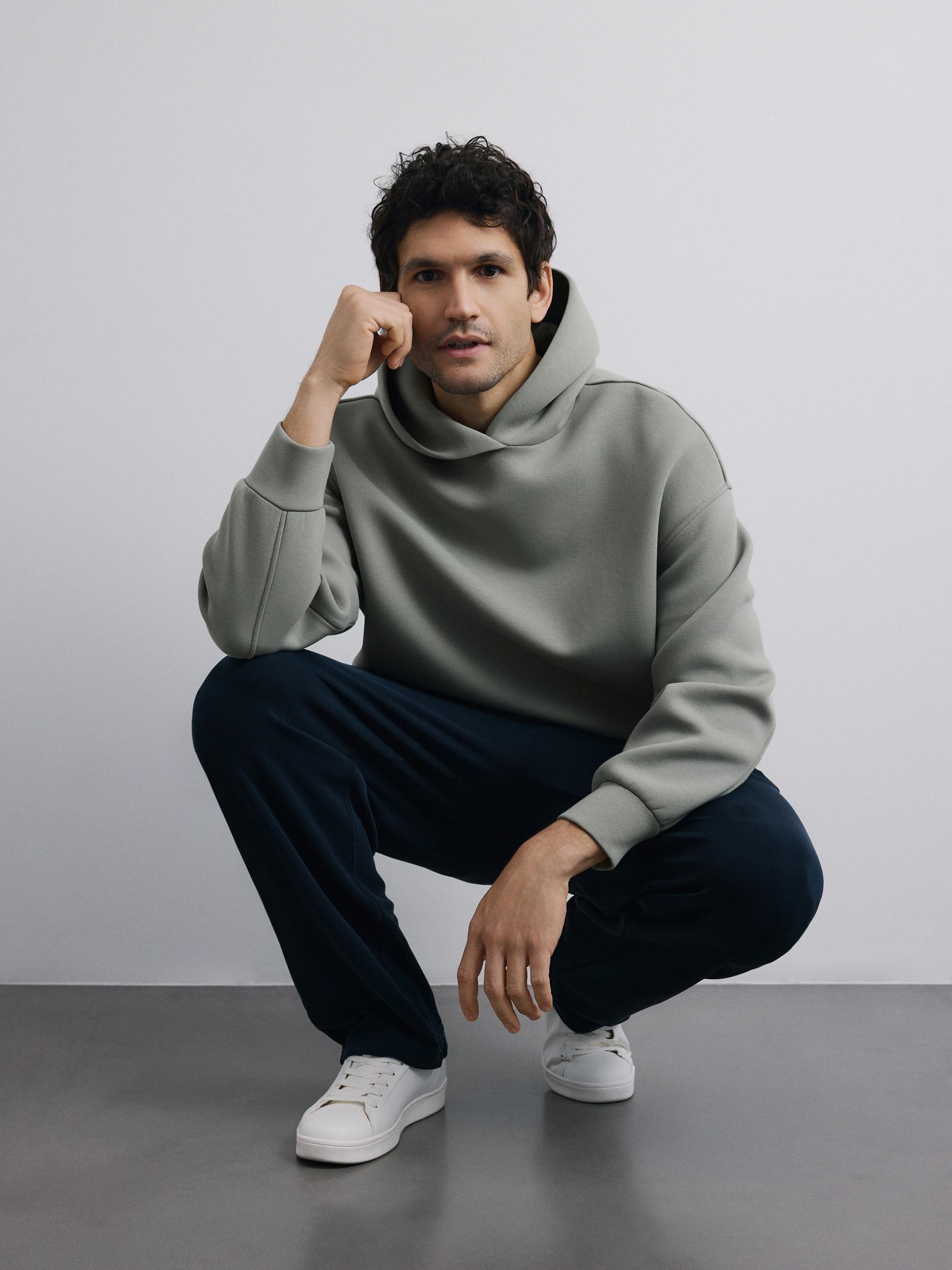 Green Plain Hoodie, Green, large image number 0