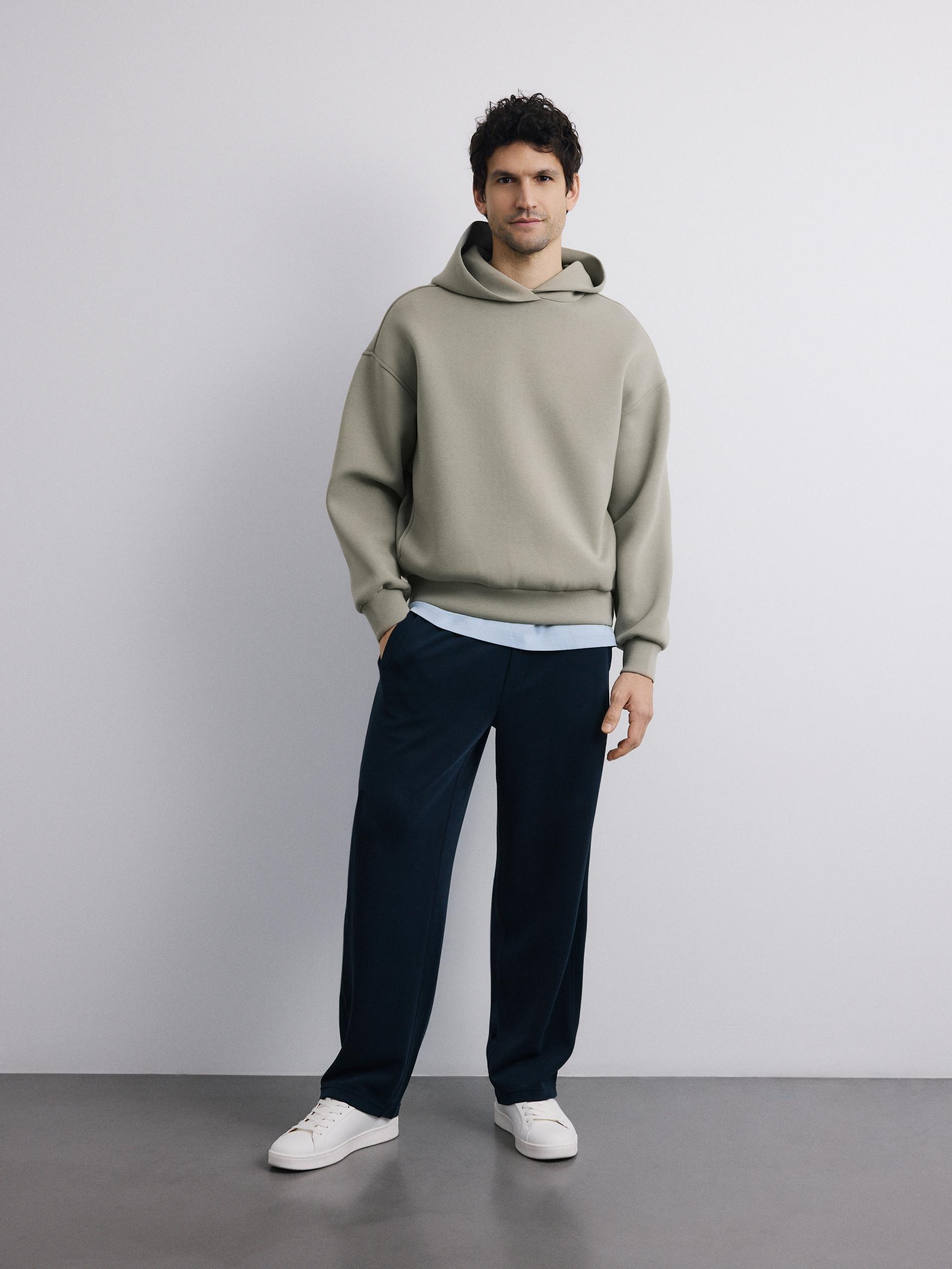 Green Plain Hoodie, Green, medium