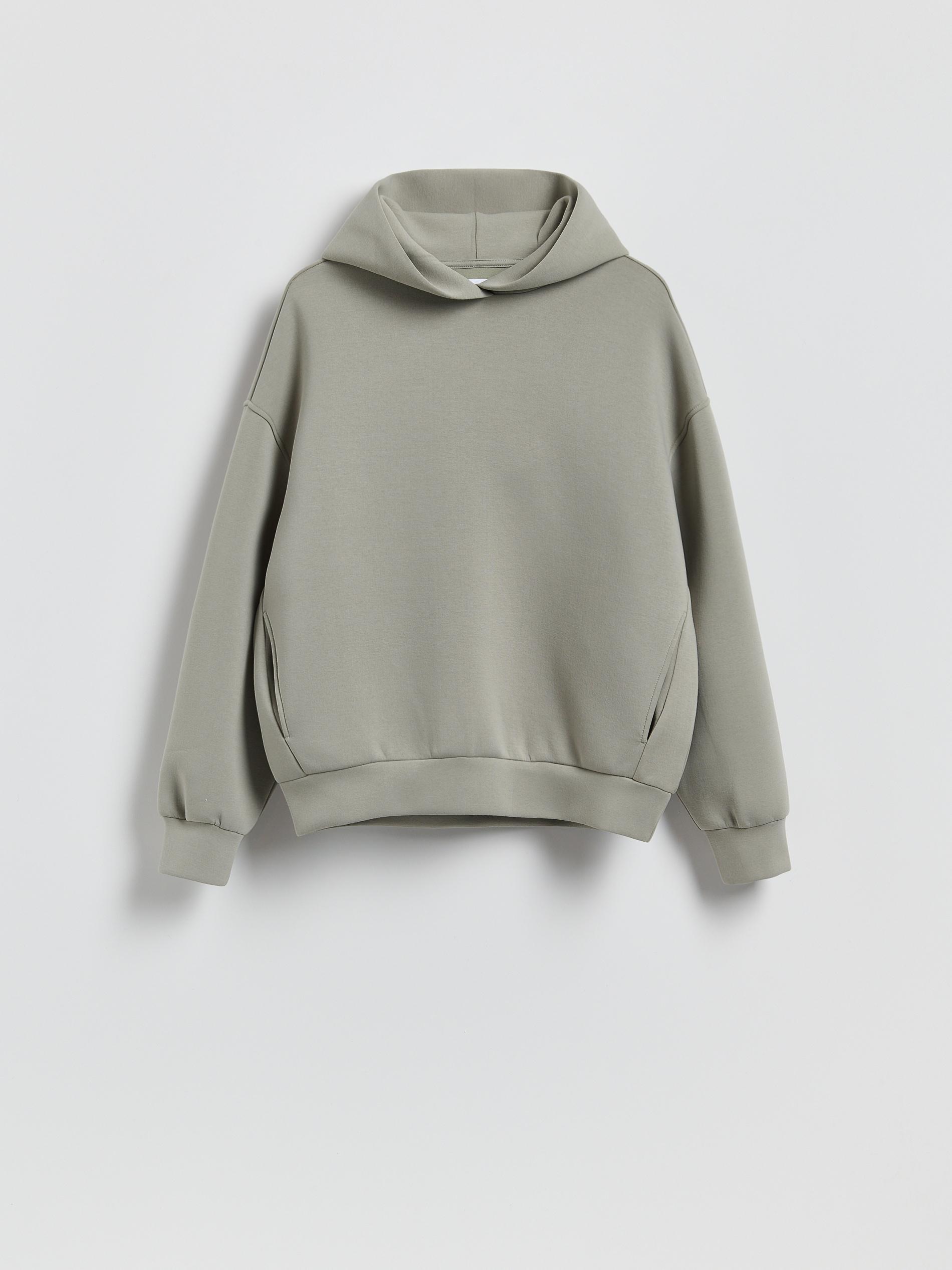 Green Plain Hoodie, Green, large image number 5