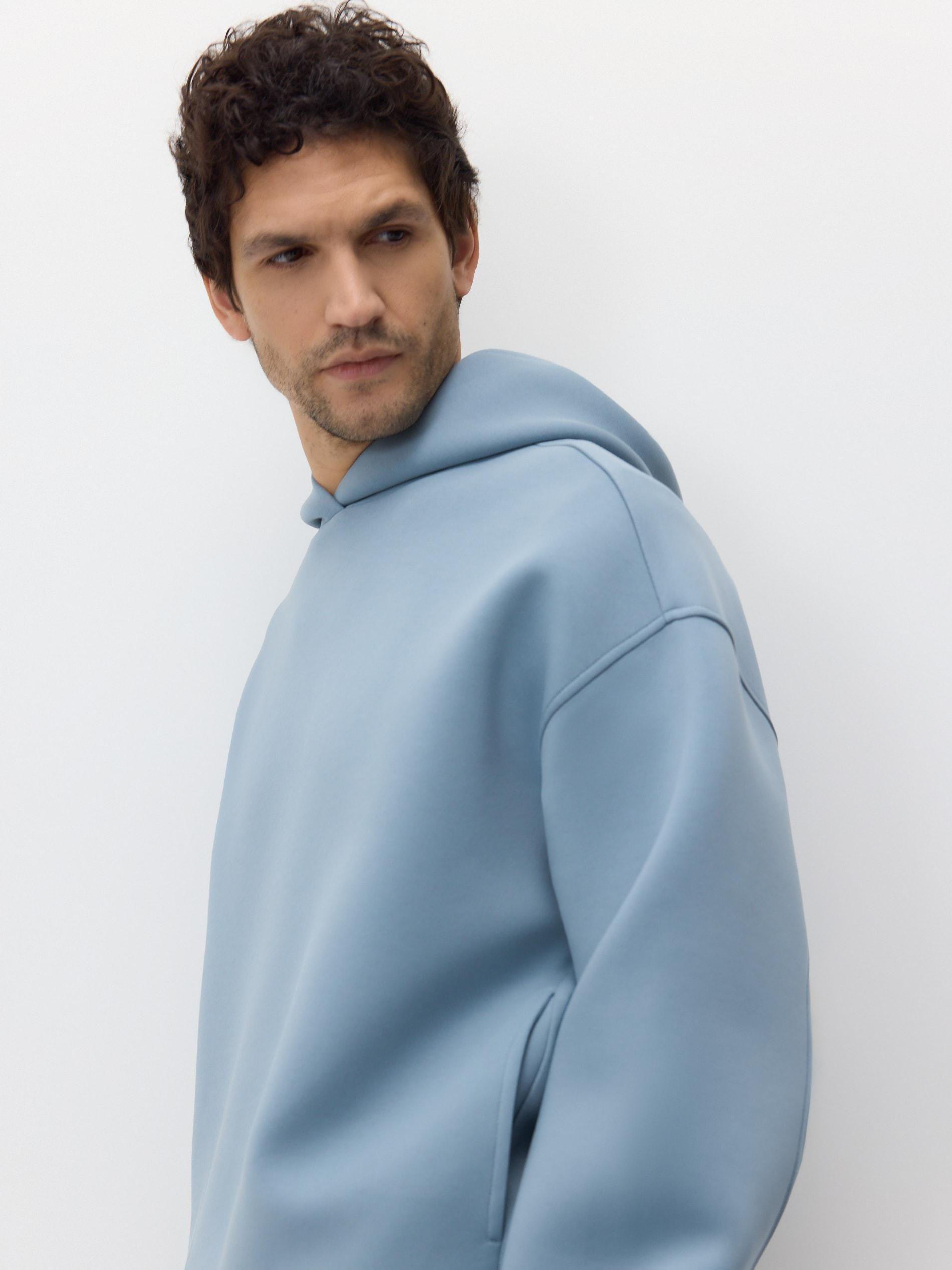 Turquoise Plain Hoodie, Turquoise, large image number 0