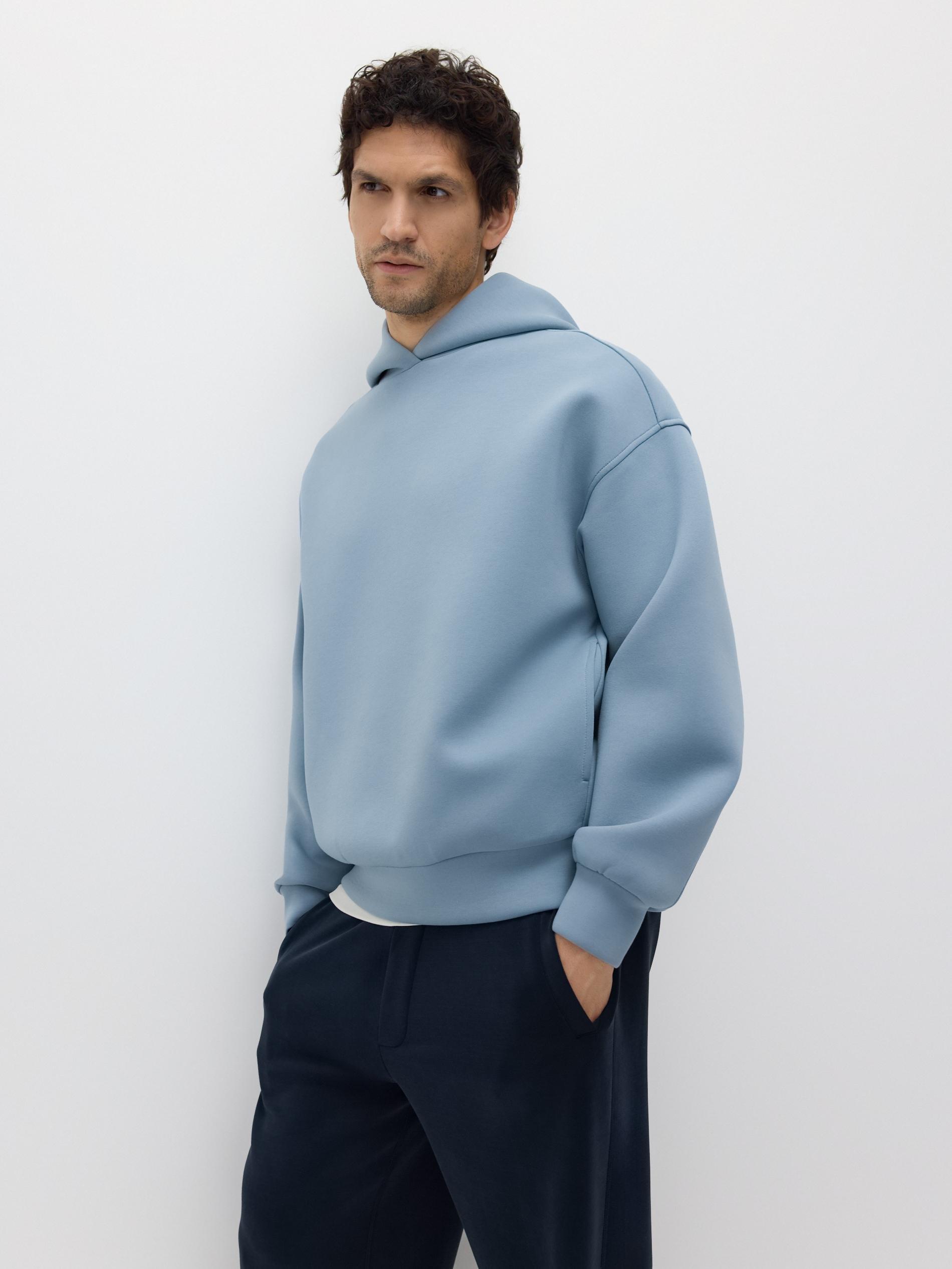 Turquoise Plain Hoodie, Turquoise, large image number 2