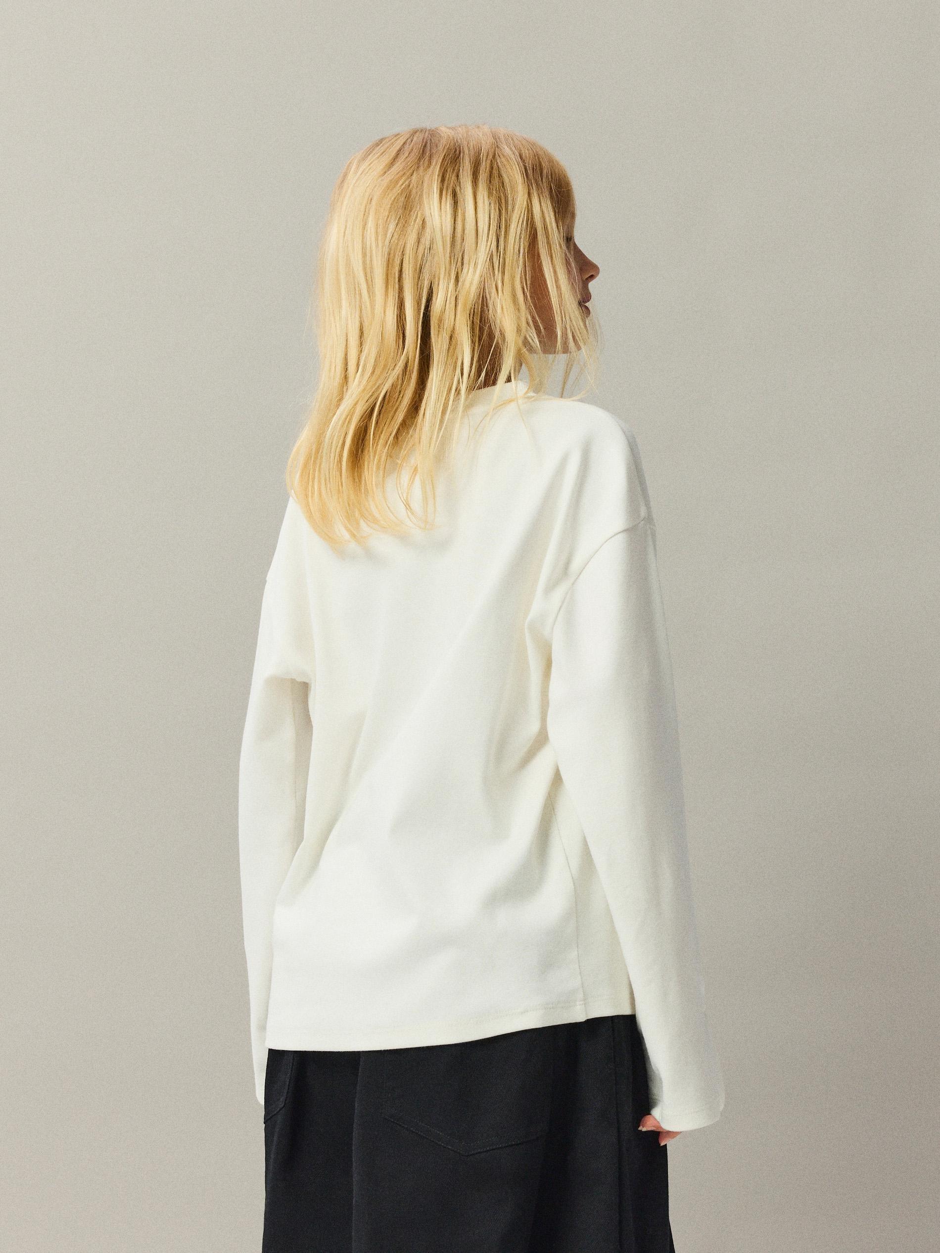 GIRLS` BLOUSE CREAM, Ivory, medium
