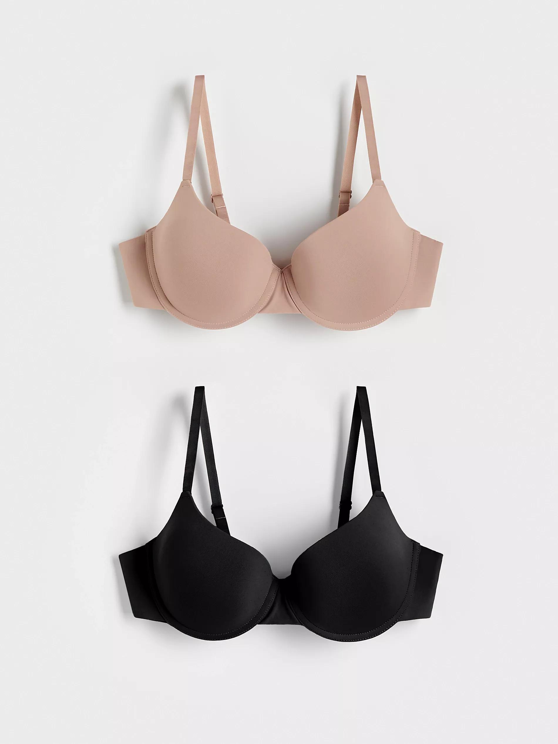 Black 2-Pack Push-Up Bras, , large image number 1