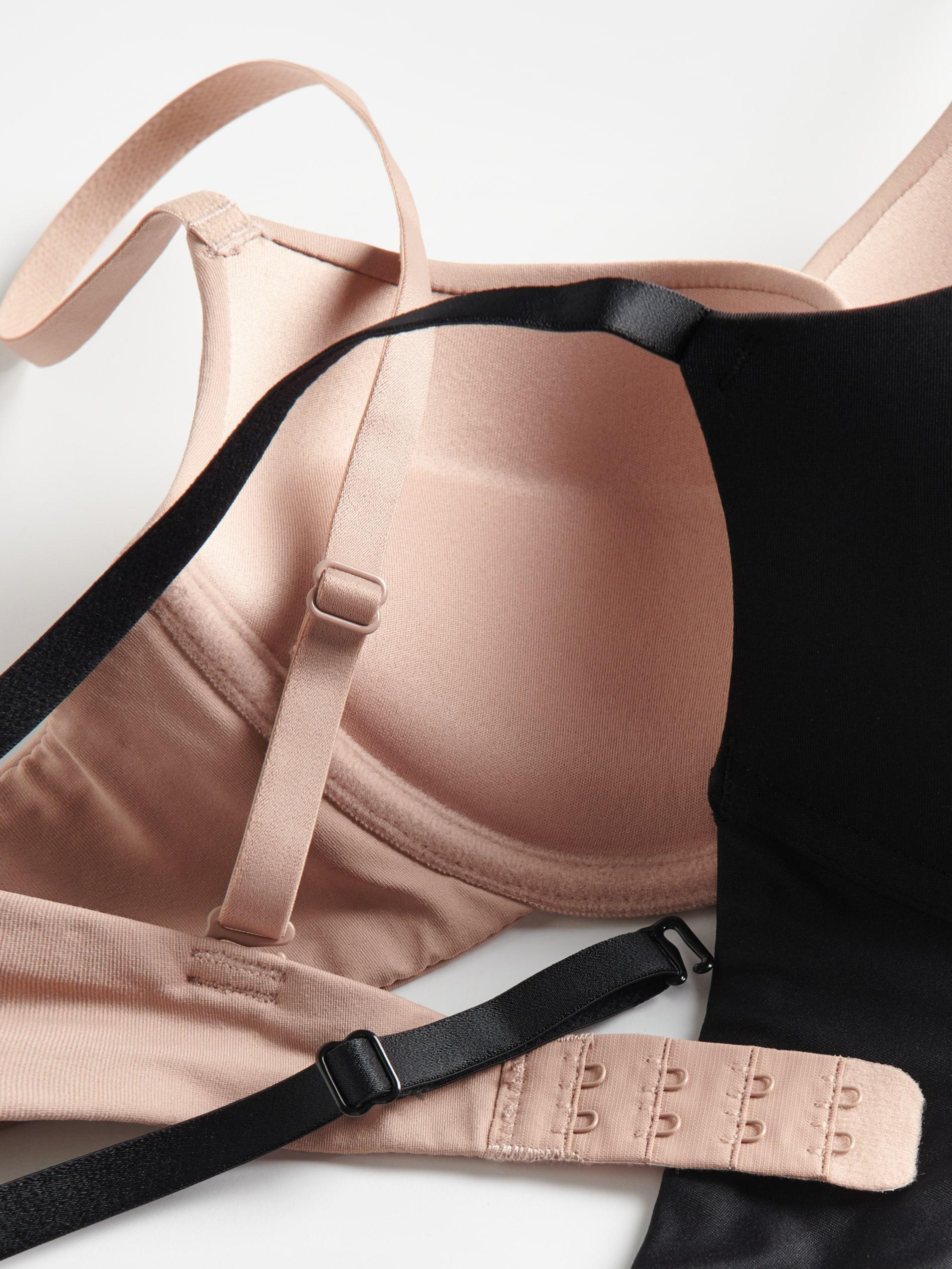 Black 2-Pack Push-Up Bras, , large image number 2