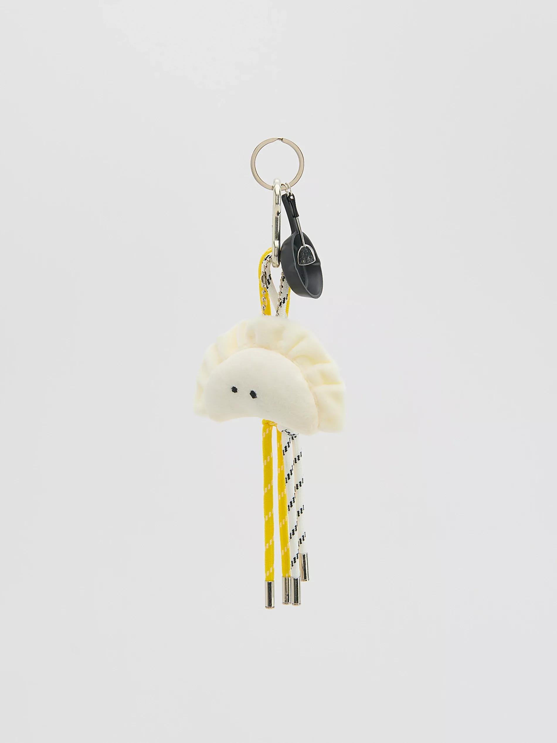 White Decorative Keychain, White, medium
