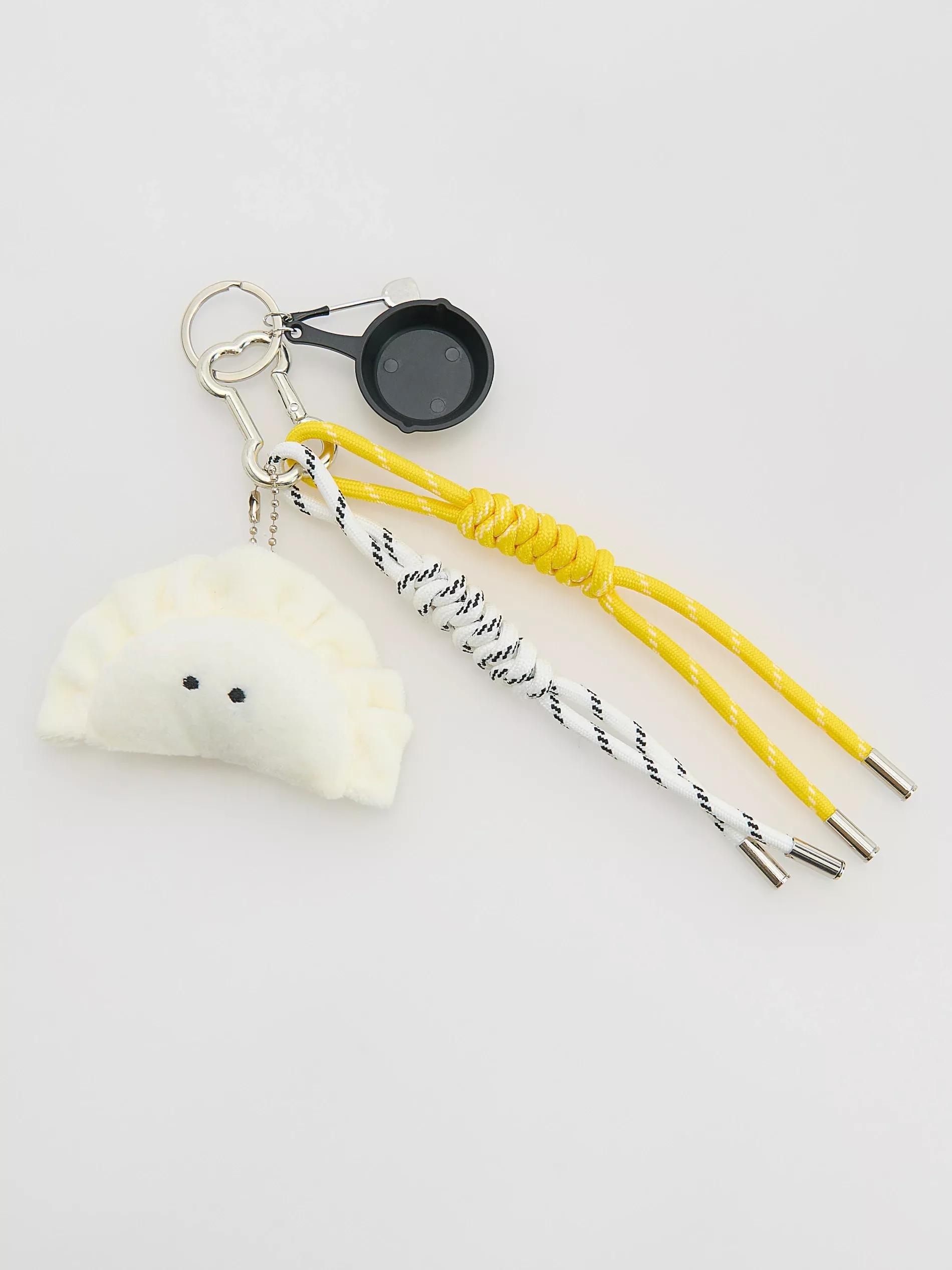 White Decorative Keychain, White, large image number 1