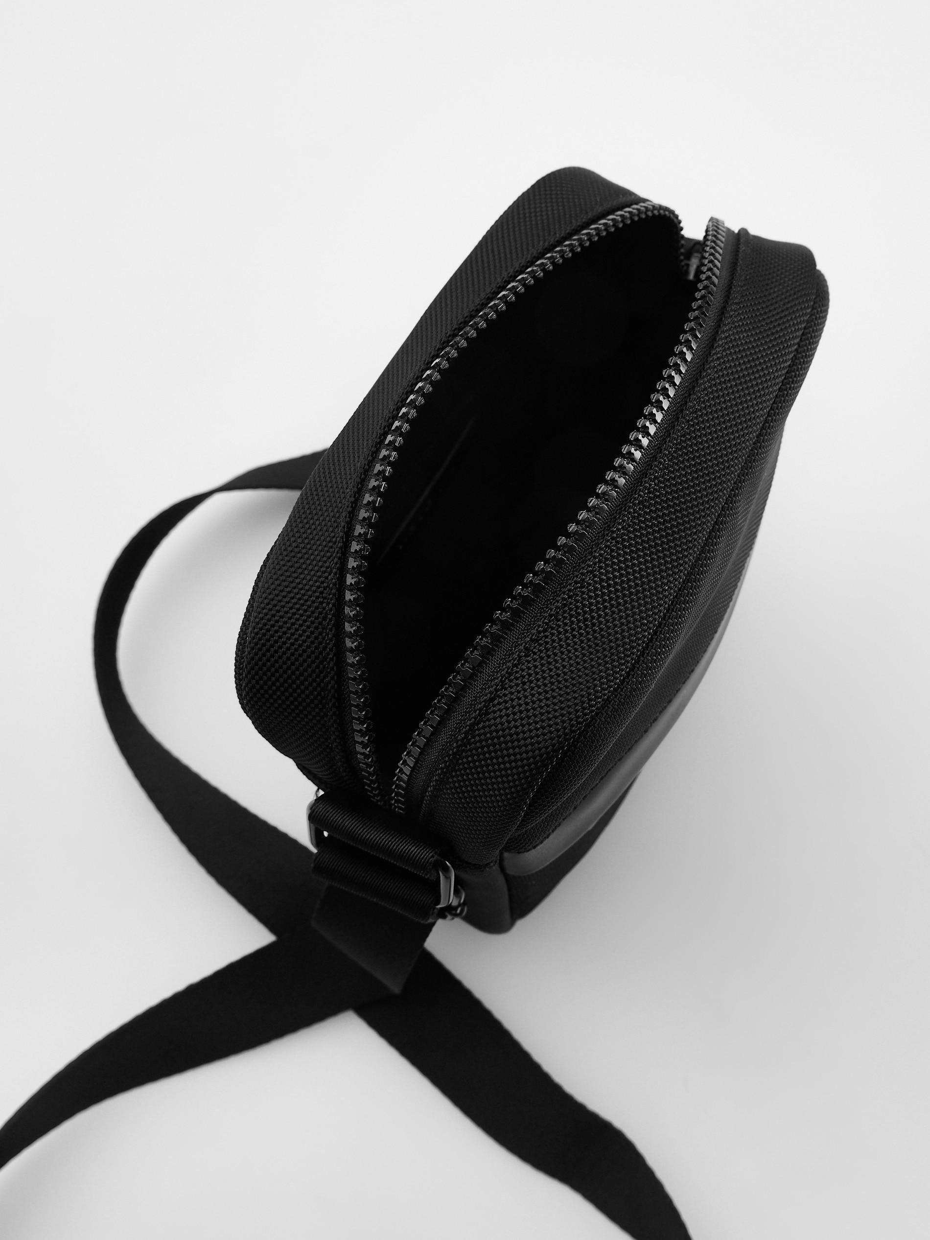 Black Crossbody Pouch Bag, Black, large image number 2