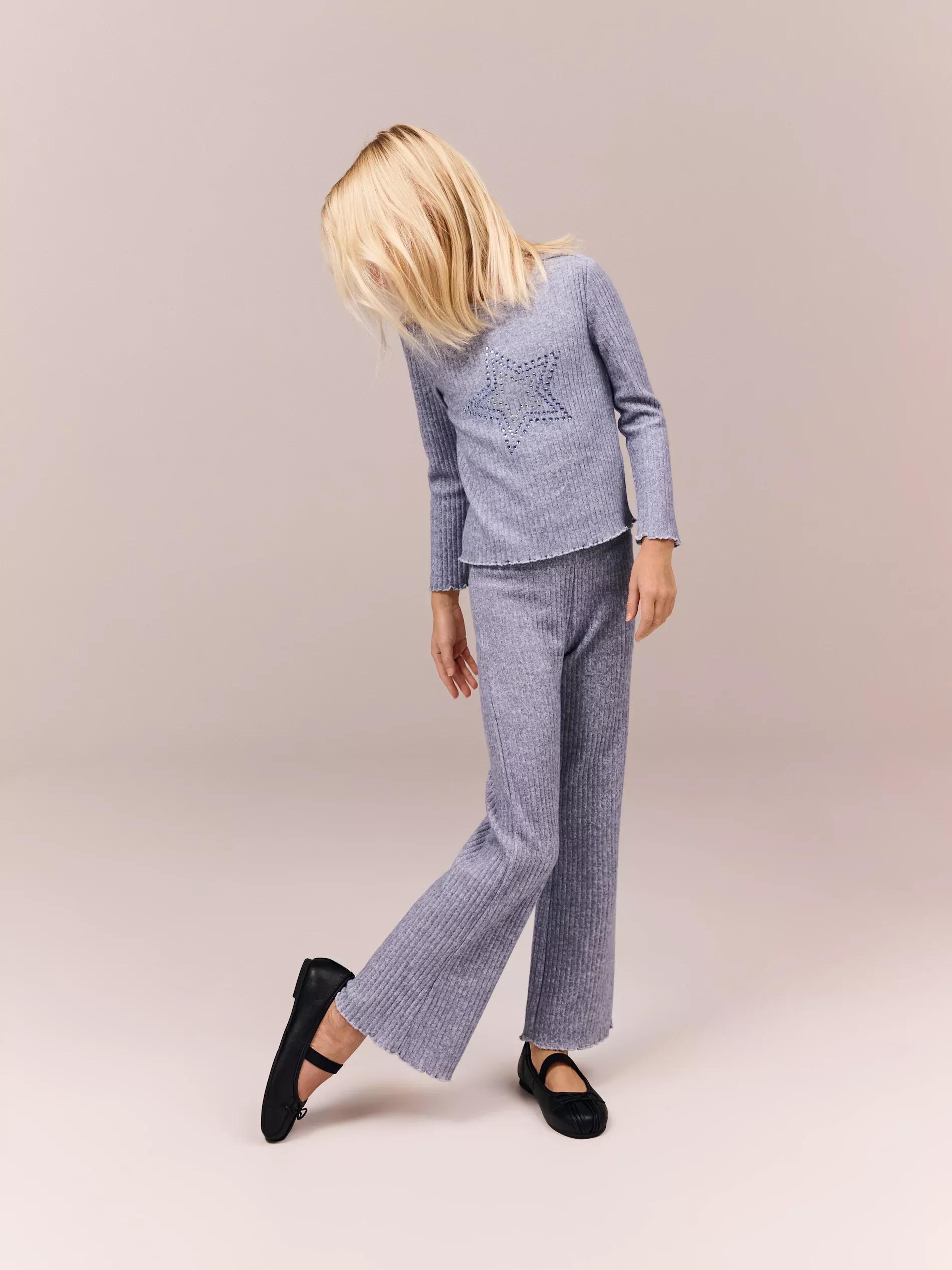Grey Blouse, Kids Girl, , large image number 0