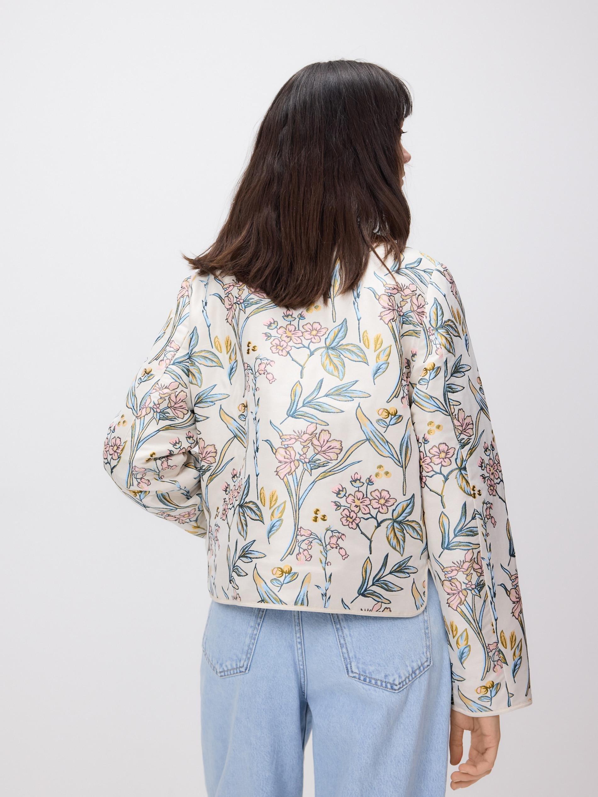 Multicolour Patterned Jacket, Multicolor, medium