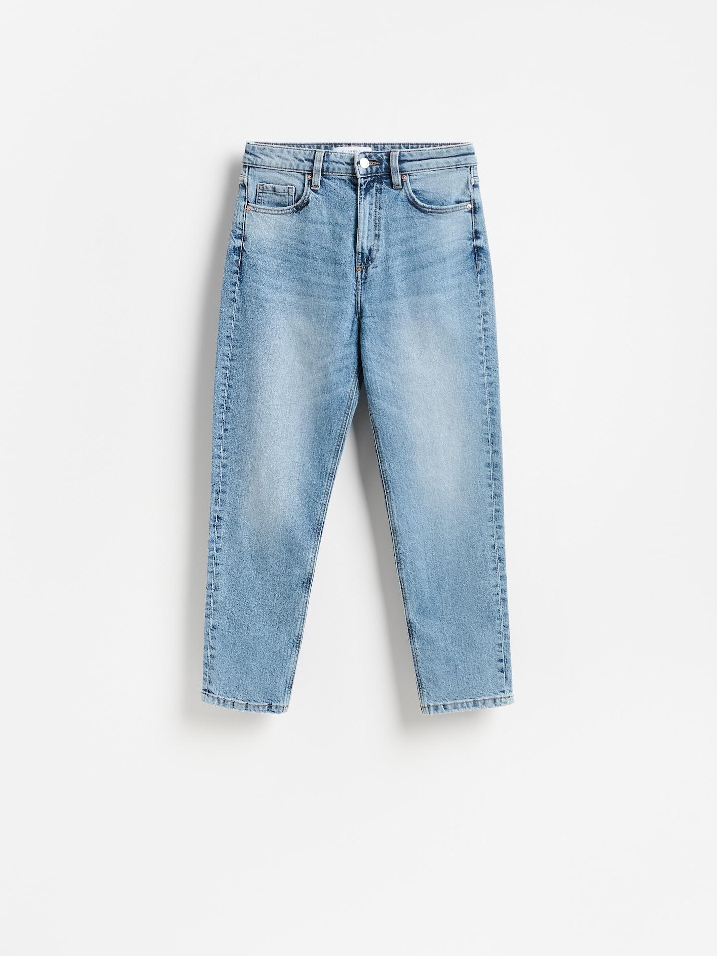 Blue Mom Fit Slim Jeans, Blue, large image number 4
