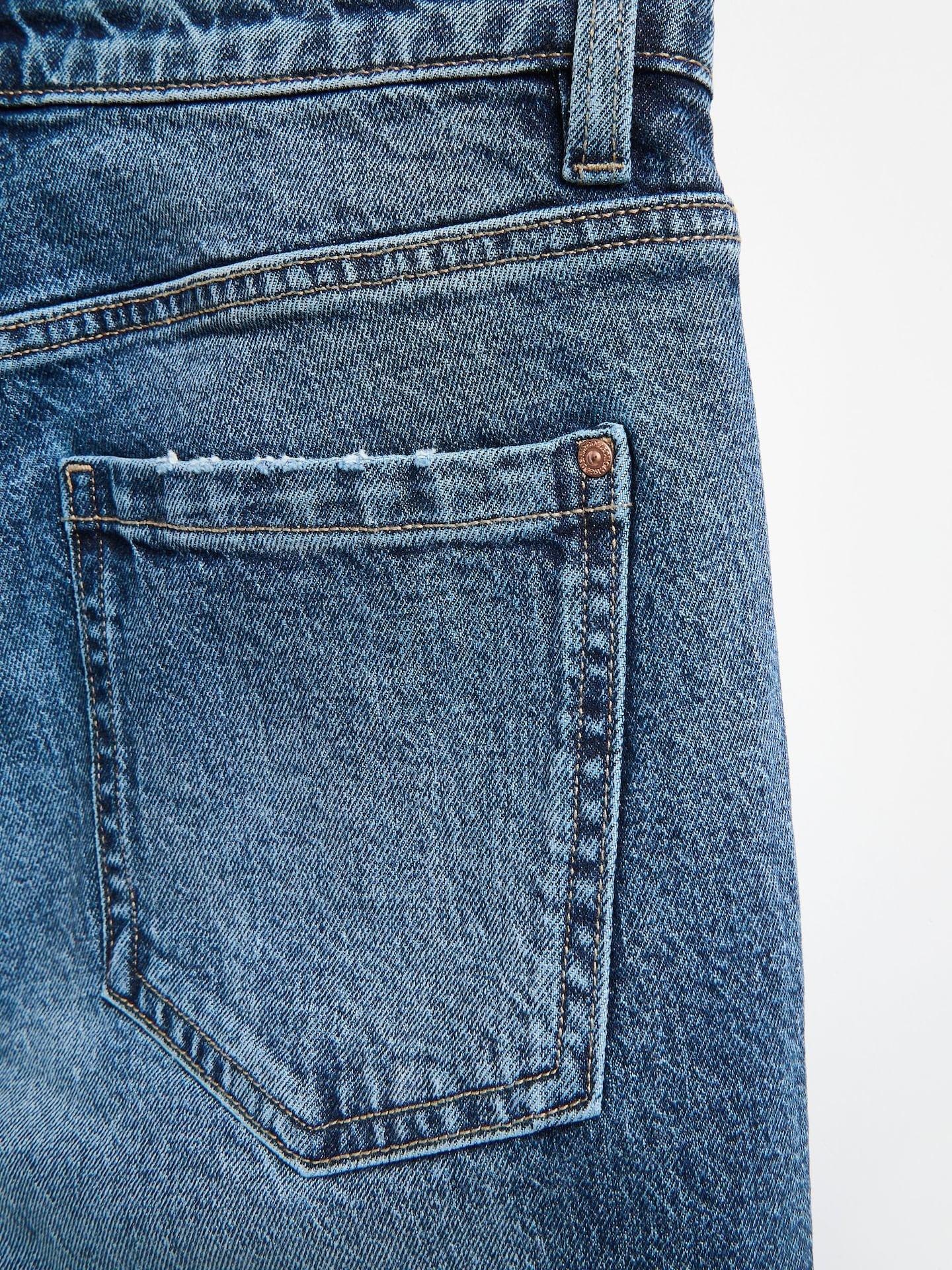 Blue Mom Fit Slim Jeans, Navy, large image number 4