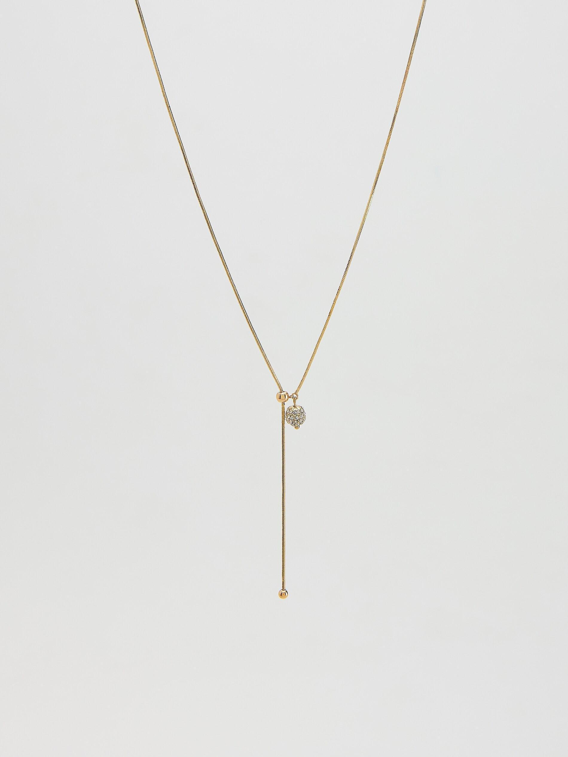 GOLDEN Necklace with pendant, Golden, large image number 0