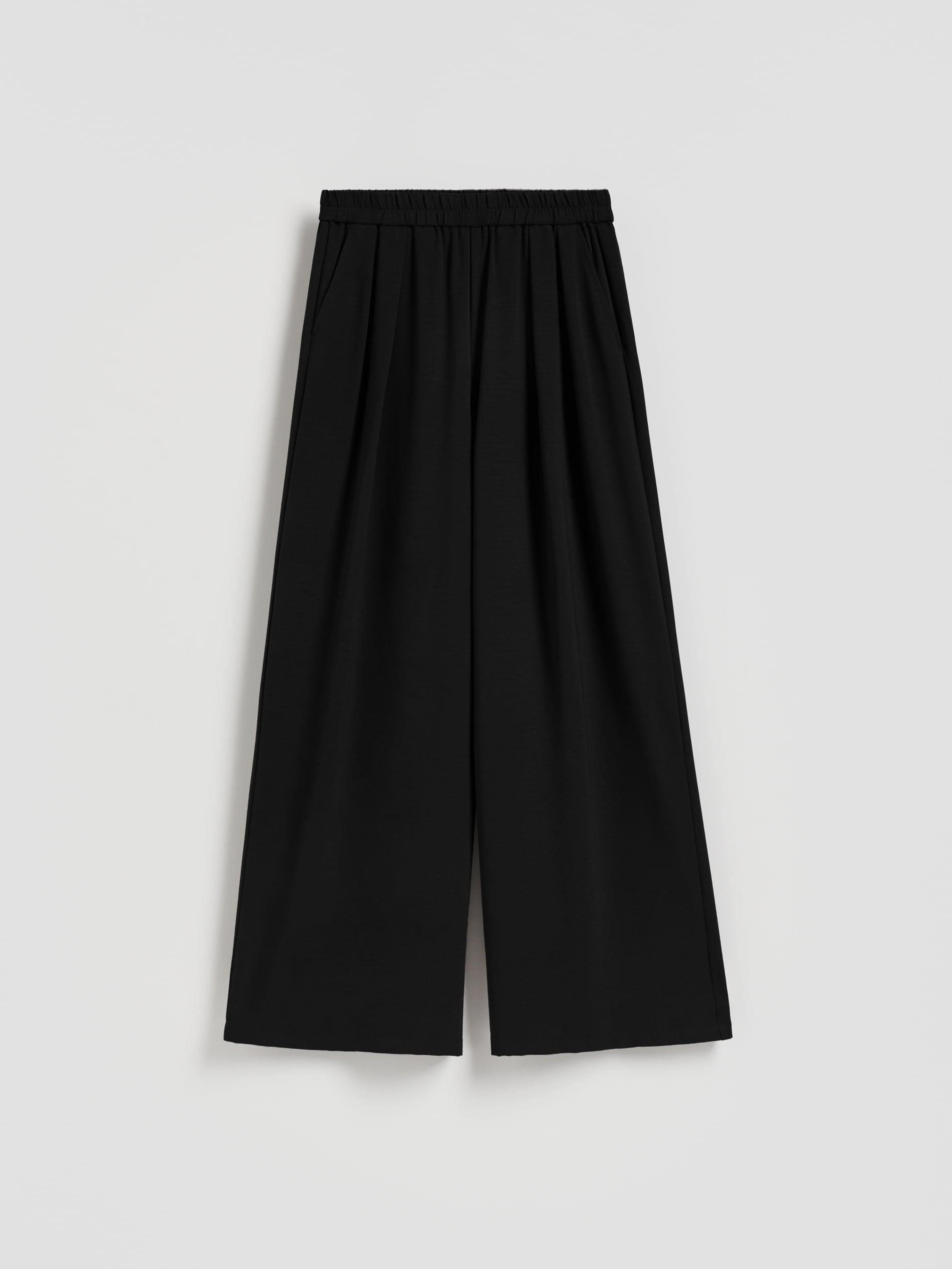 بنطال واسع الساق أسود, Black, medium