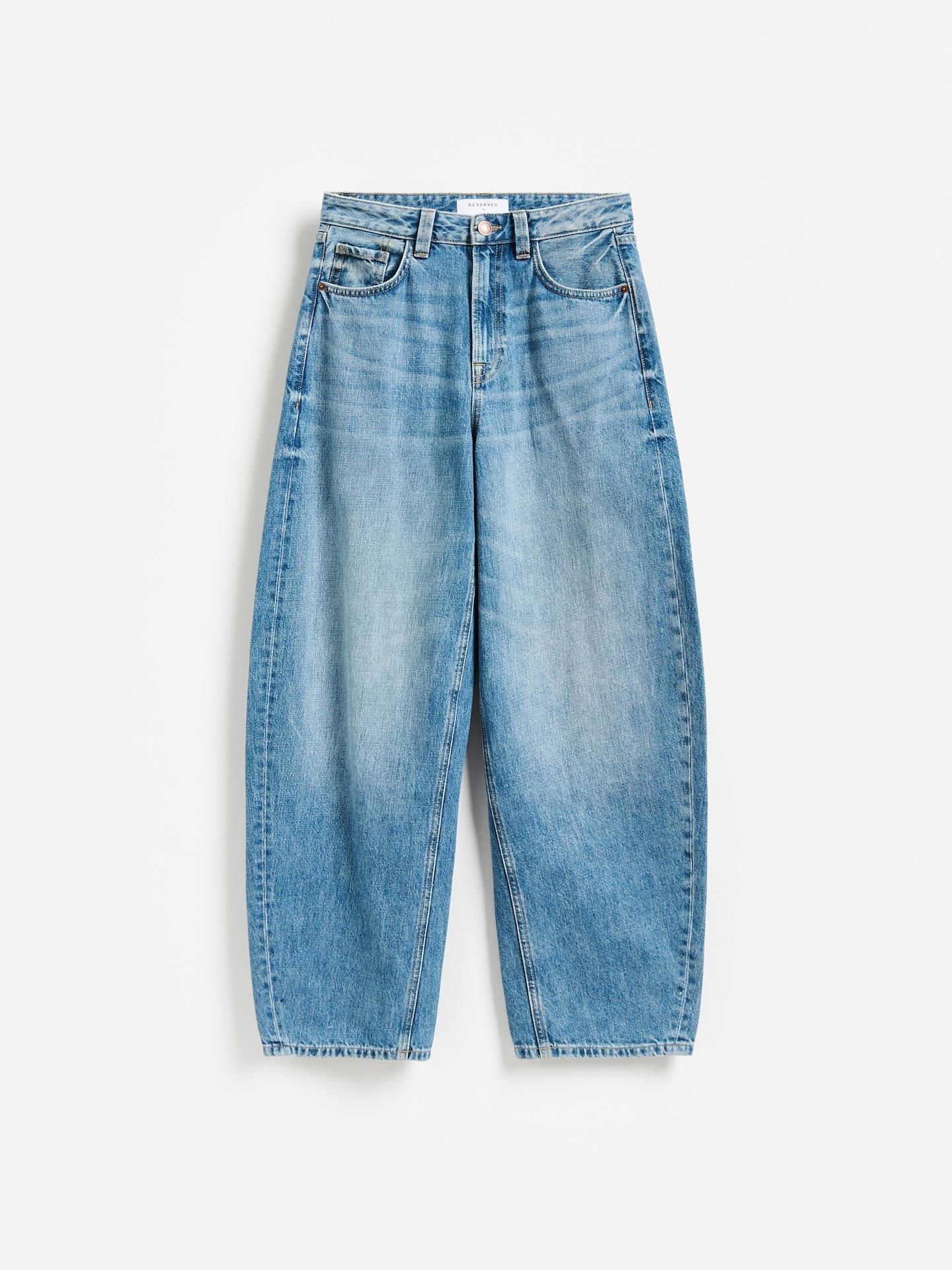 Blue Jeans Barrel Leg Jeans, Blue, large image number 3