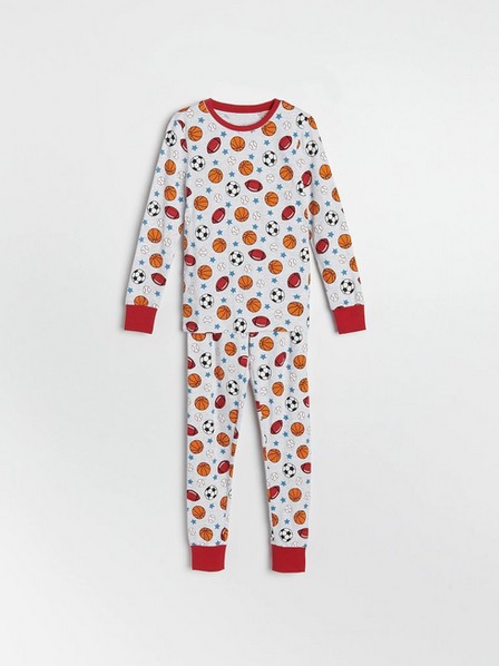 Reserved - Light Grey Two-Piece Pajamas With A Print, Kids Boy