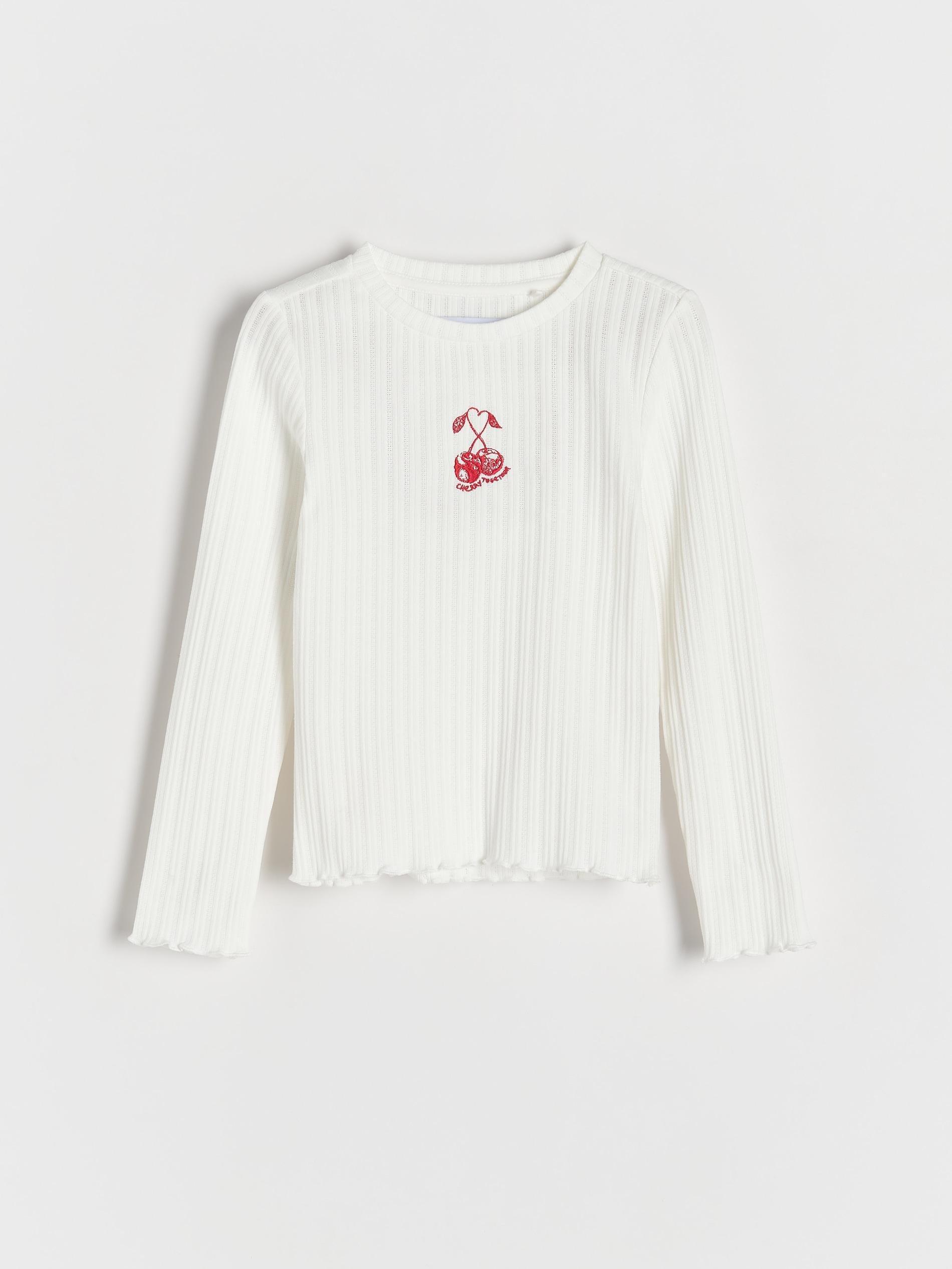 Cream Blouse, Kids Girl, , large image number 0