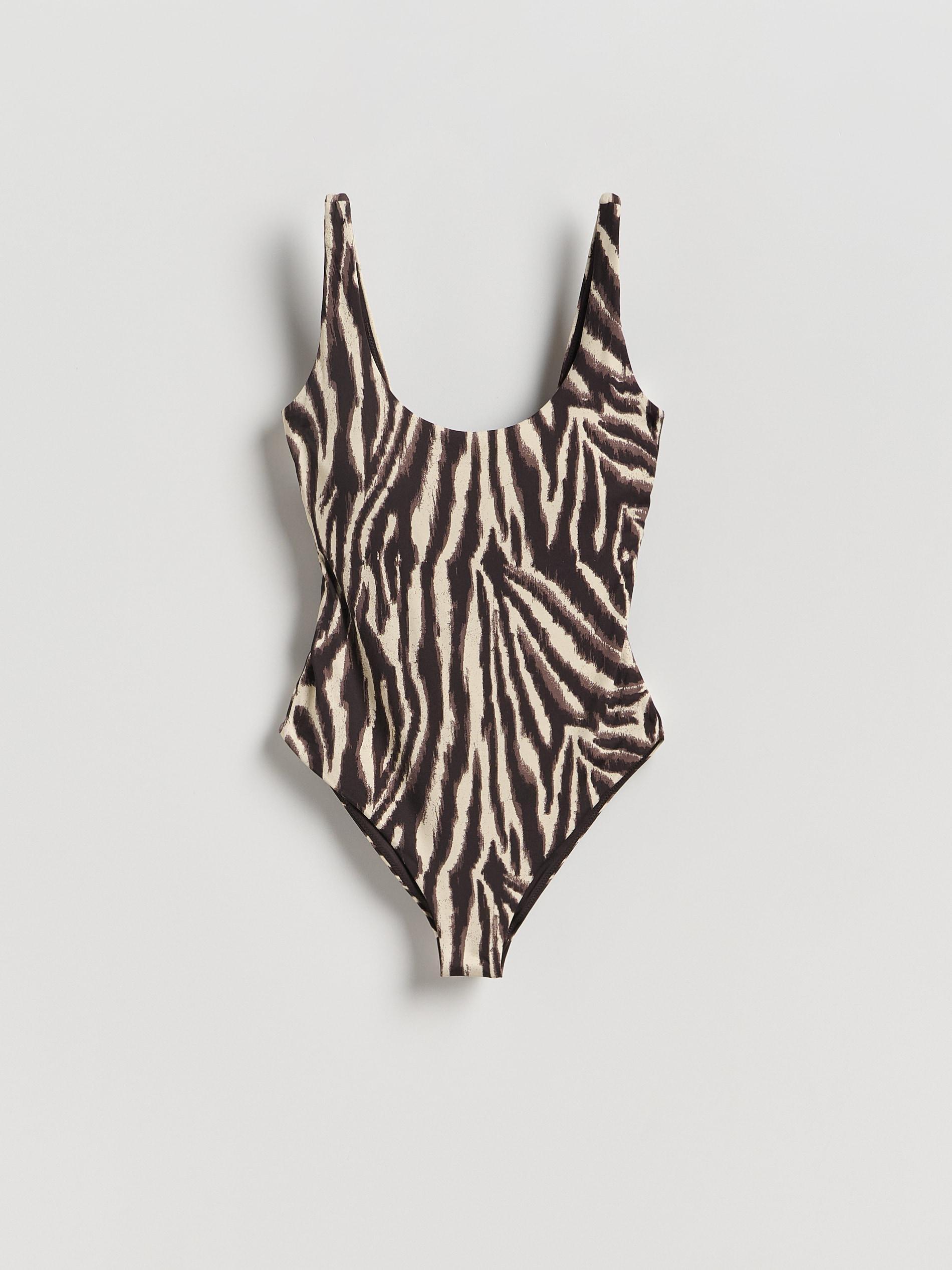 Black One Piece Swimsuit, Black, large image number 4