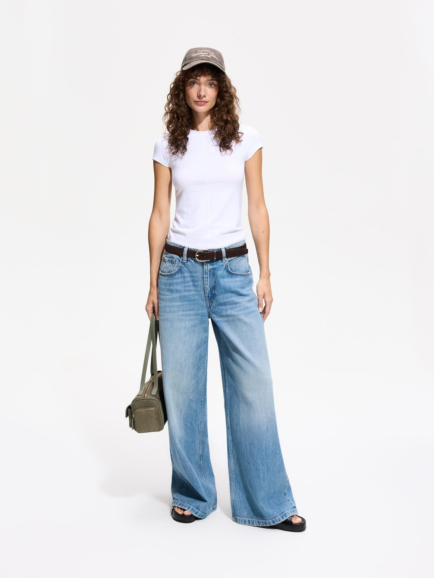 Blue Baggy Fit Jeans, Blue, medium