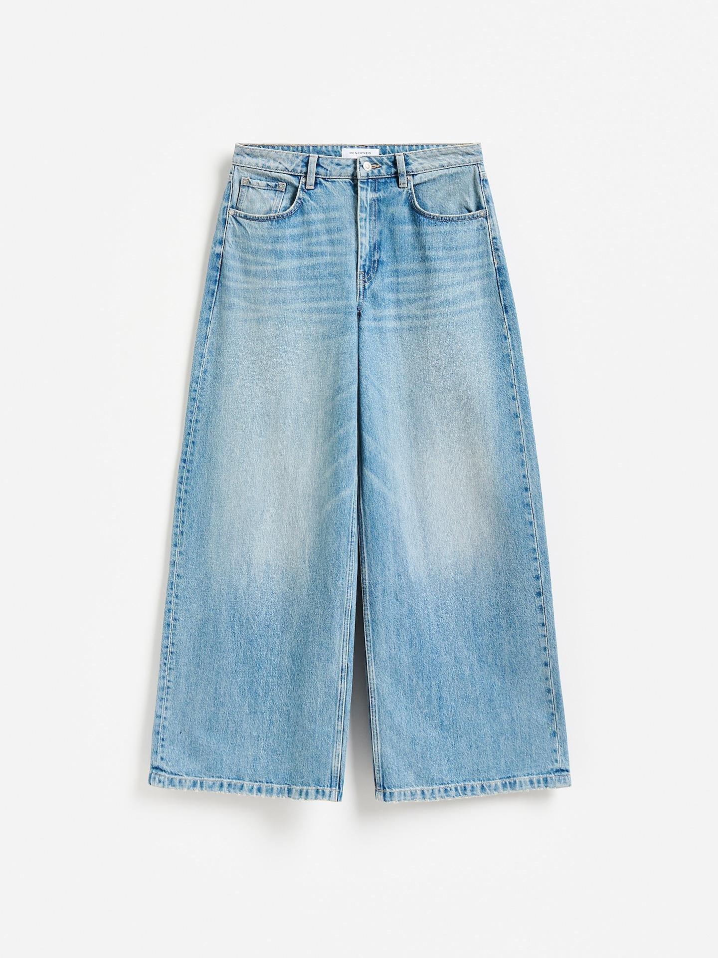 Blue Baggy Fit Jeans, Blue, large image number 4