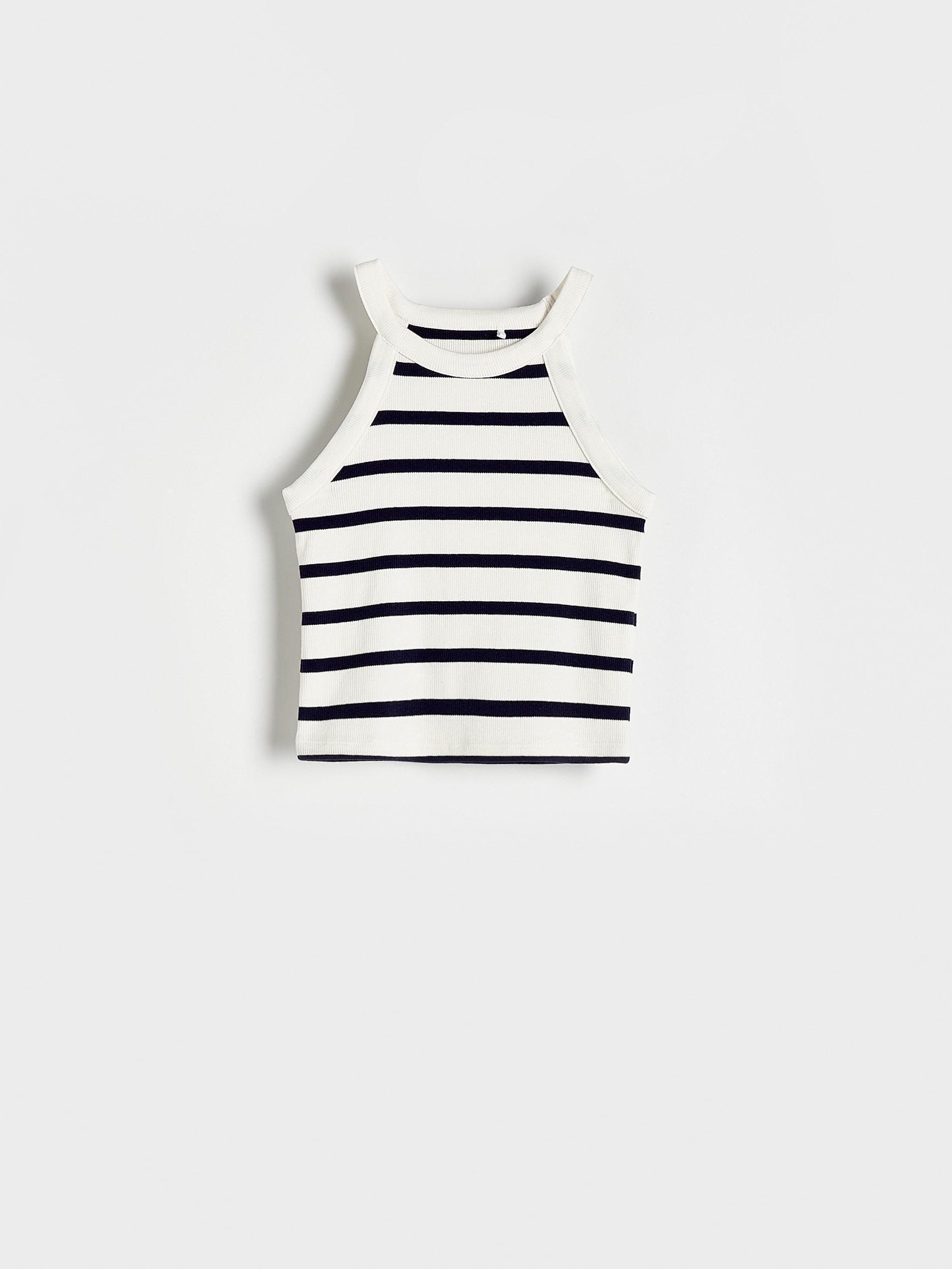 Multicolour Striped Top, Kids Girls, , large image number 1