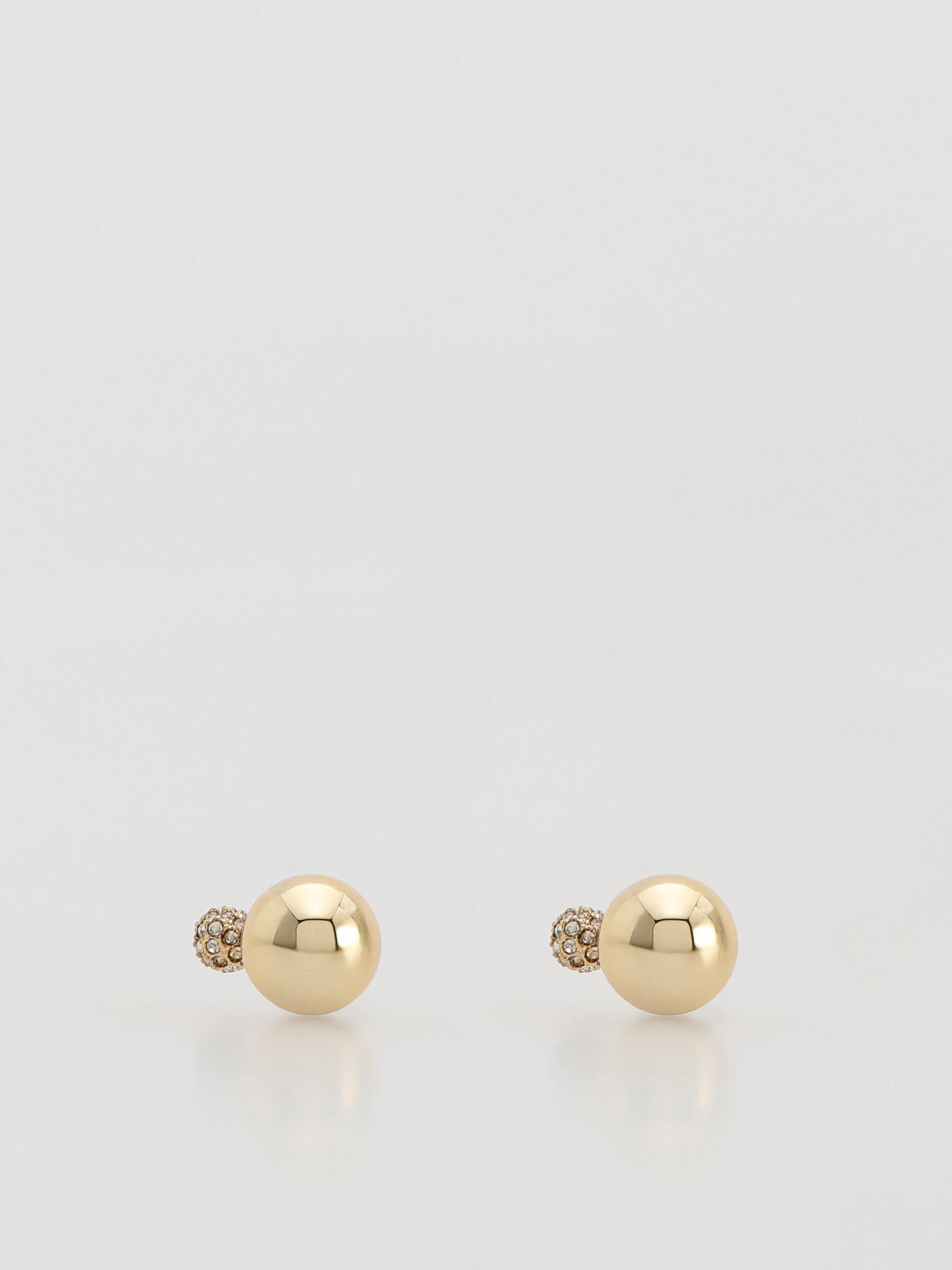 GOLDEN Bead earrings, Golden, large image number 0