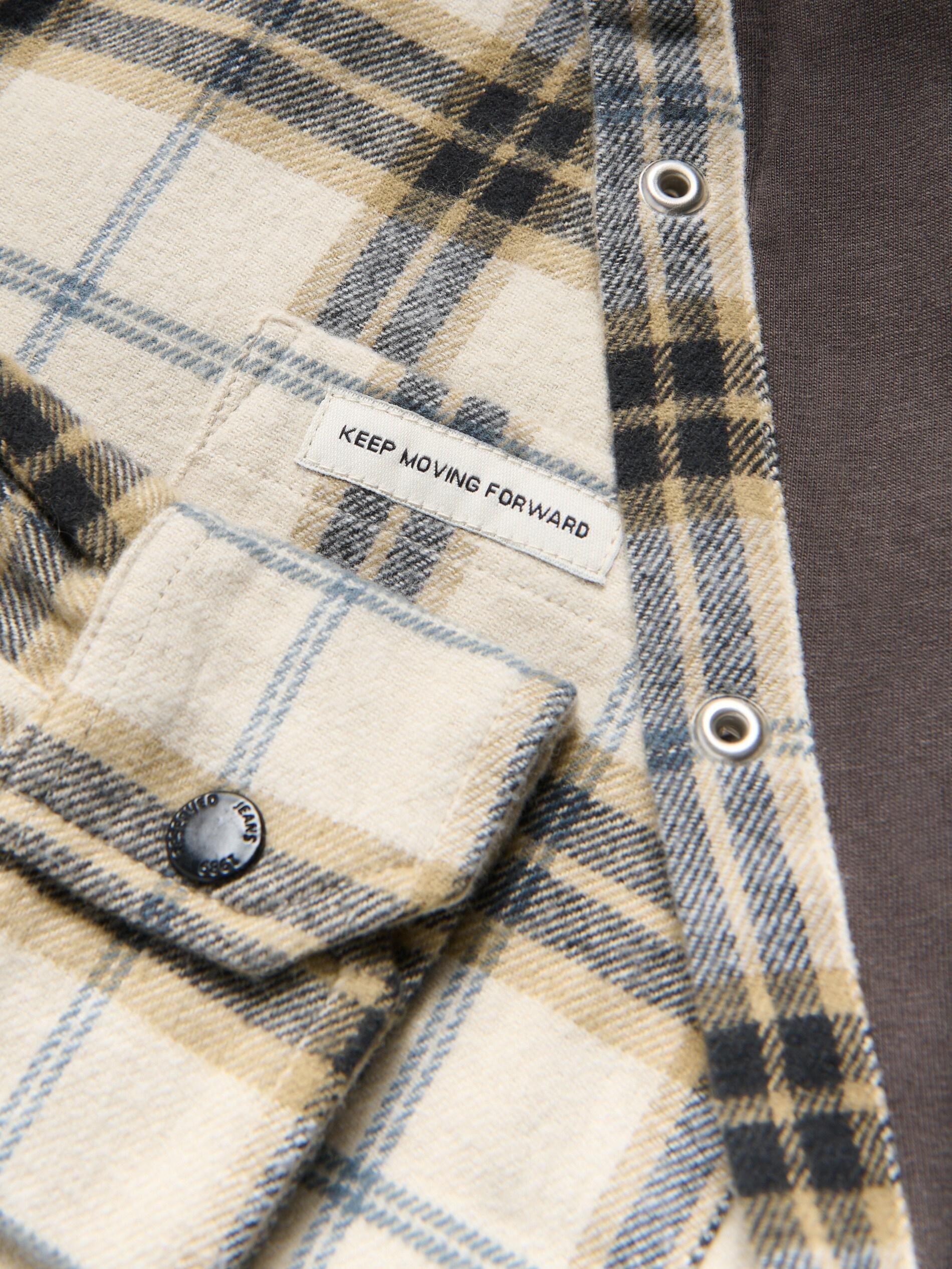 Beige Check Shirt, Beige, medium