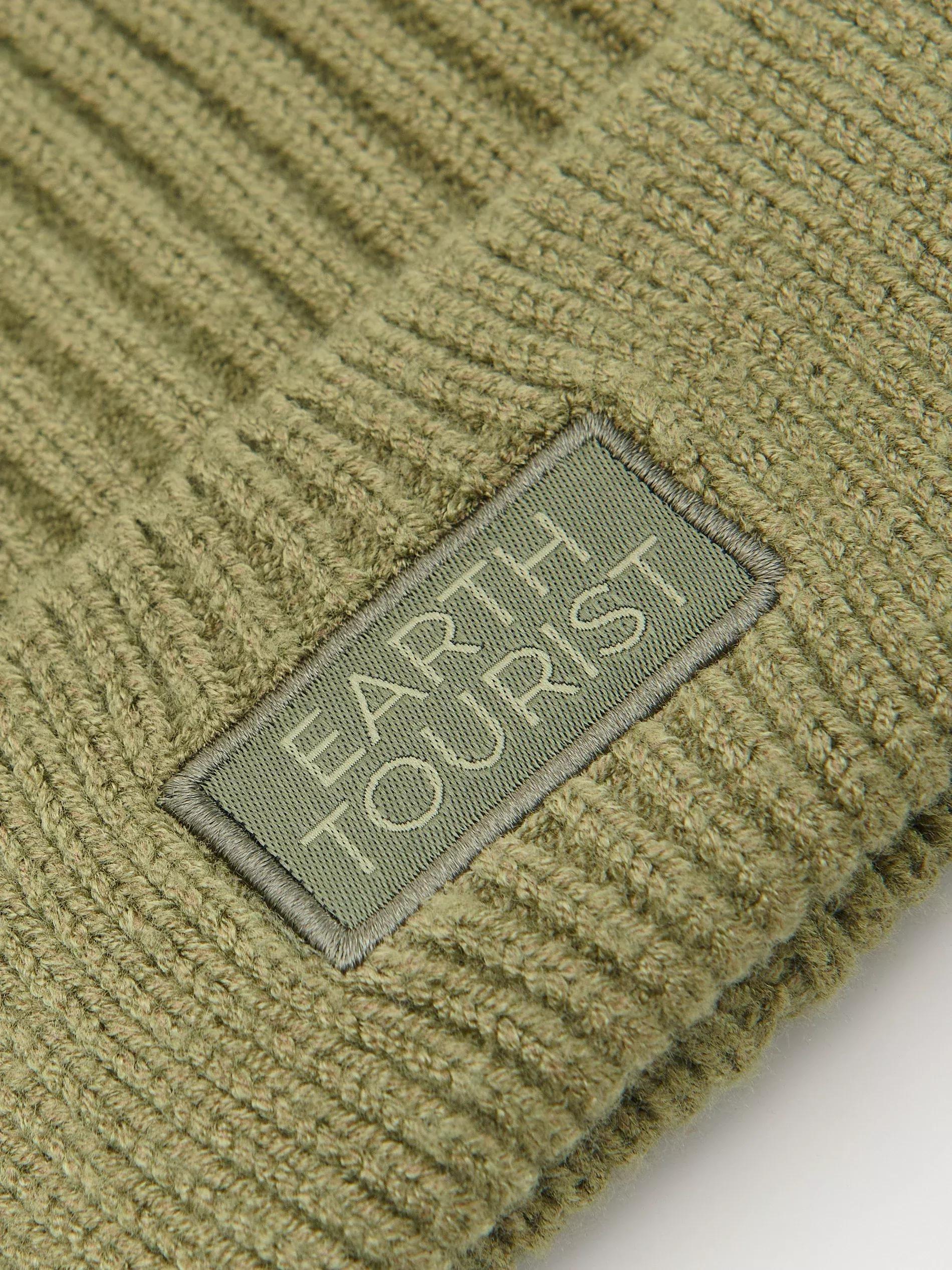 Green Viscose Blend Beanie, , large image number 2