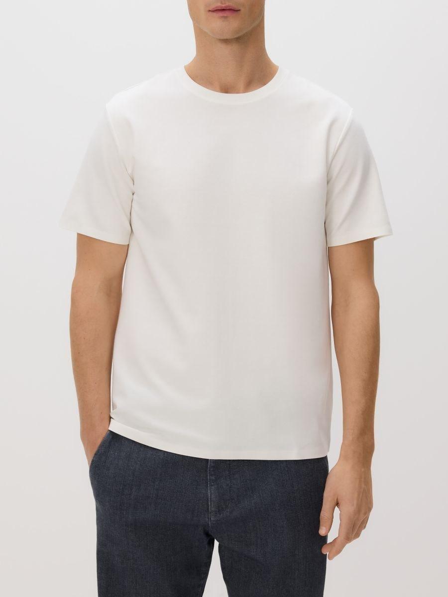 Cream T-Shirt, Ivory, large image number 1