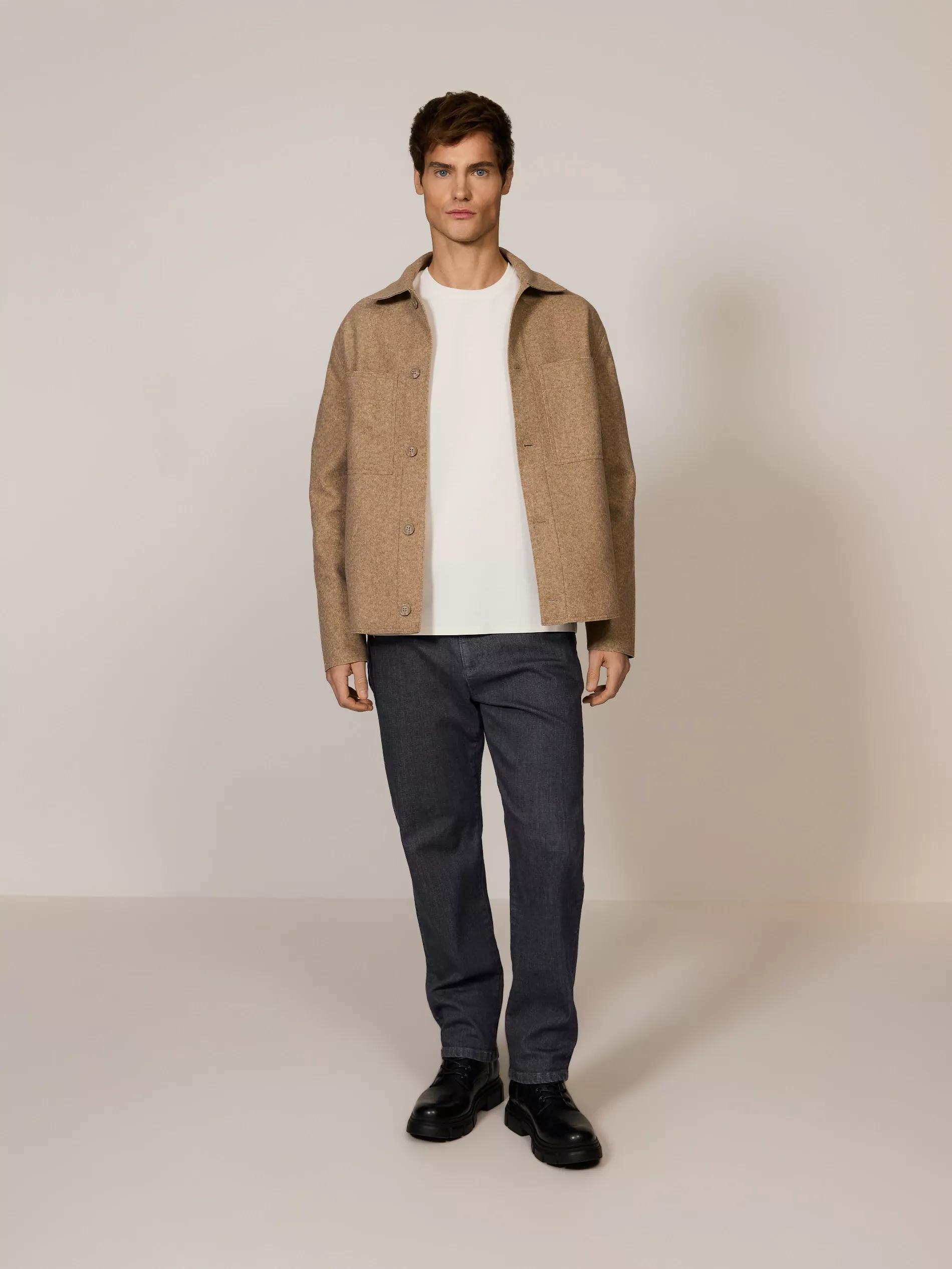 Cream Plain Regular Fit T-Shirt, Ivory, large image number 4