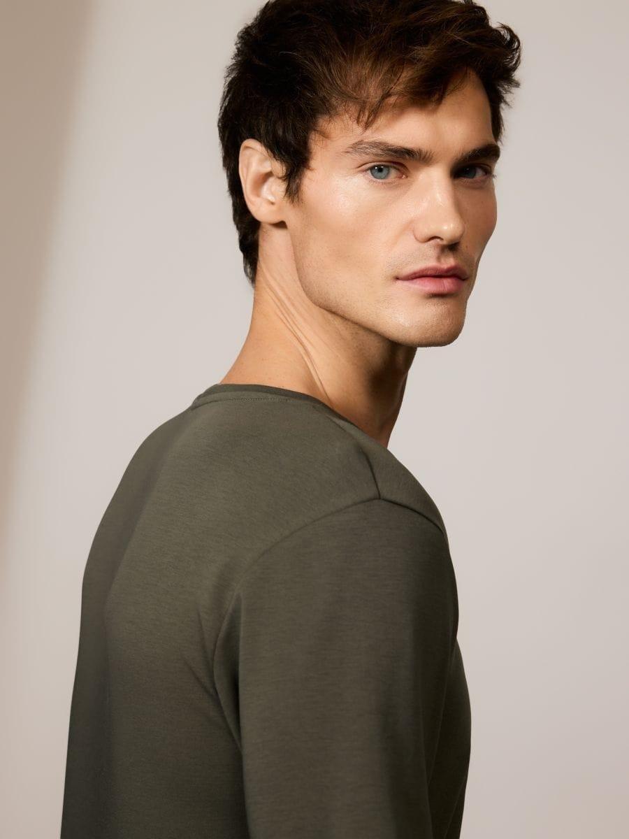 Green T-Shirt, Khaki, medium